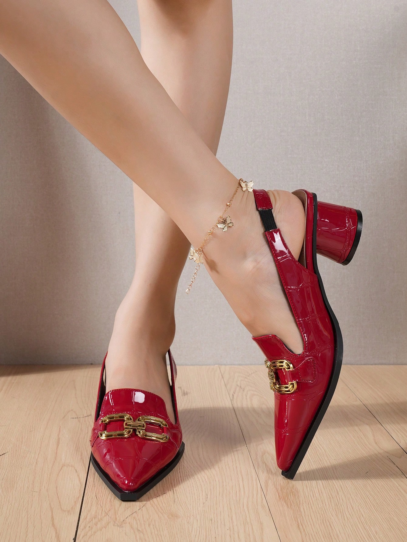 In Red Women Pumps