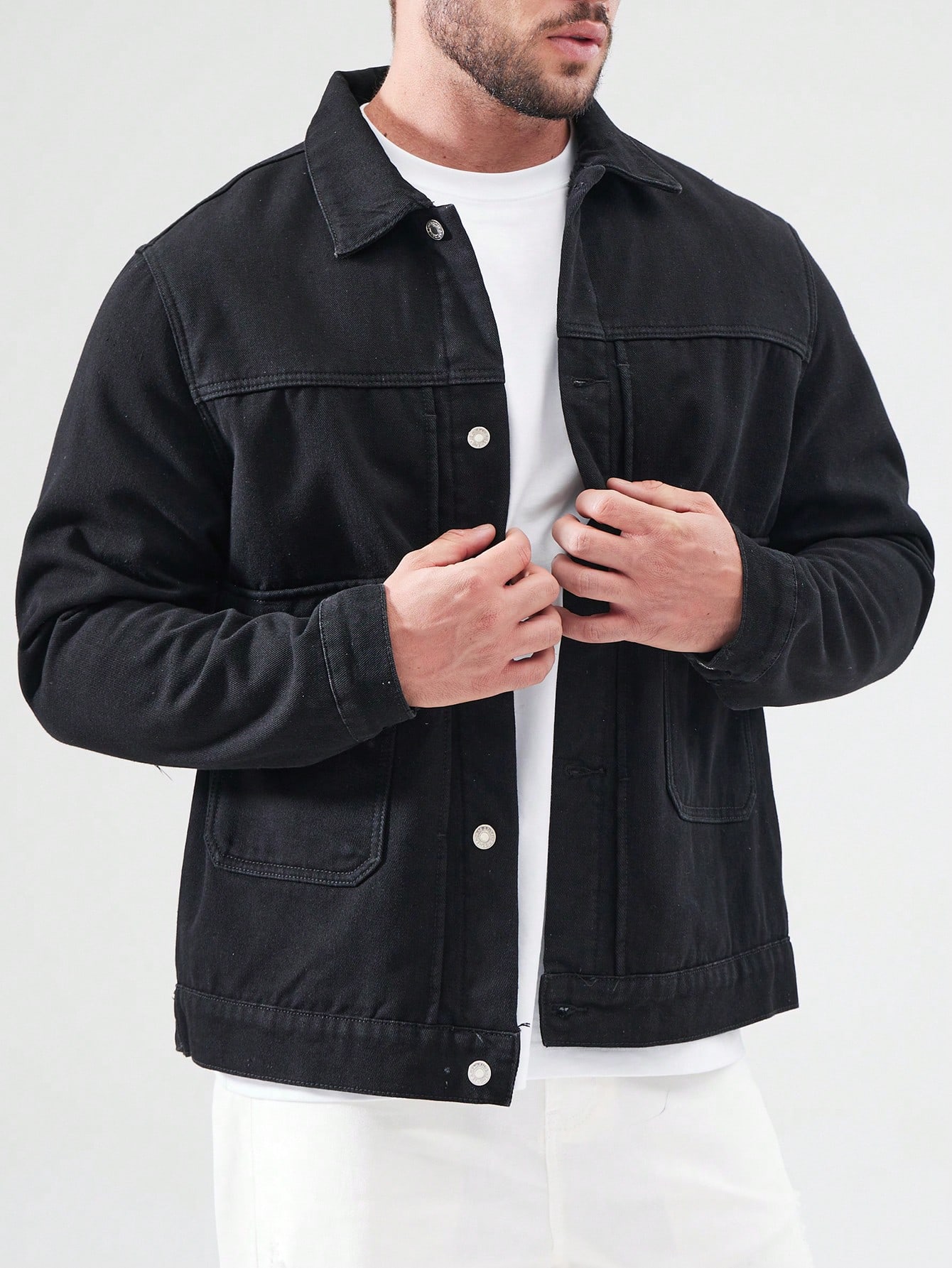 Men Plus Size Denim Jackets