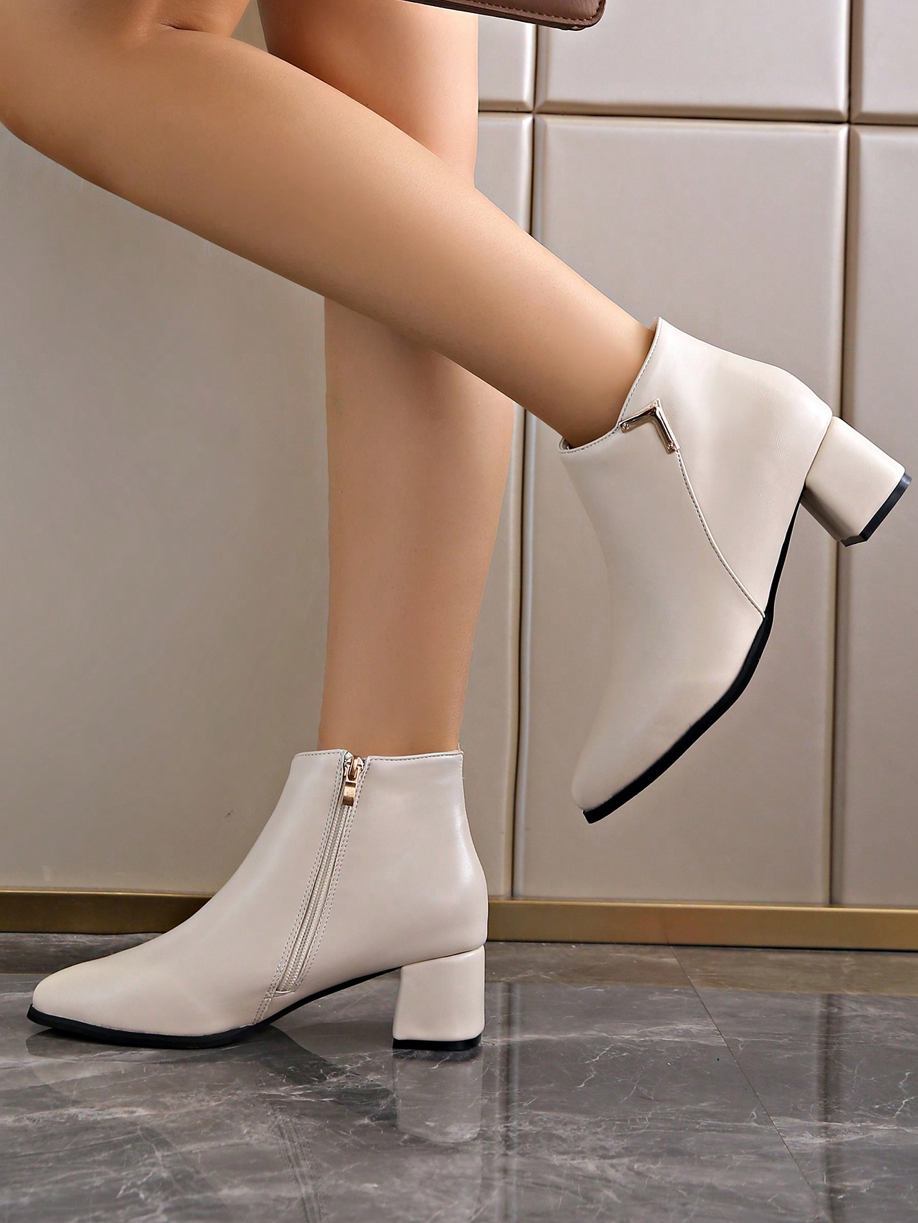 In Beige Women Fashion Boots