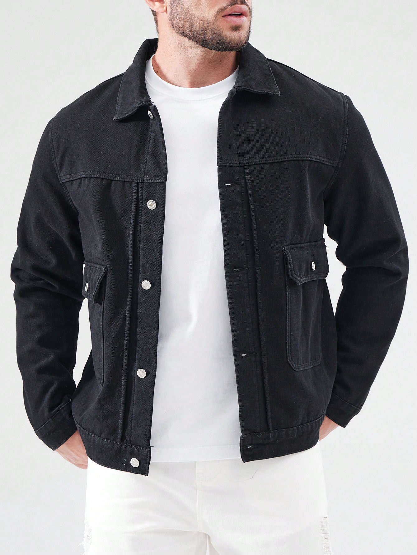 Men Plus Size Denim Jackets