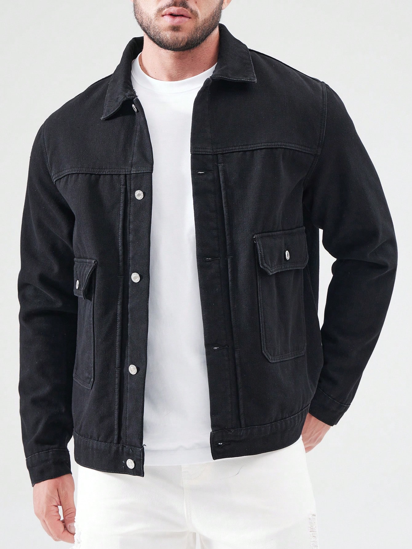 Men Plus Size Denim Jackets