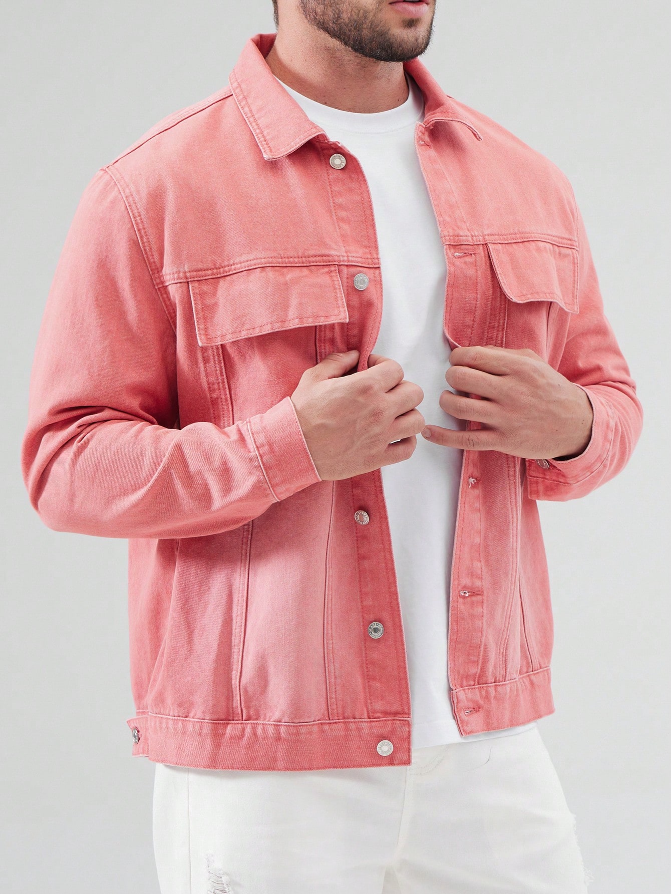 Men Plus Size Denim Jackets