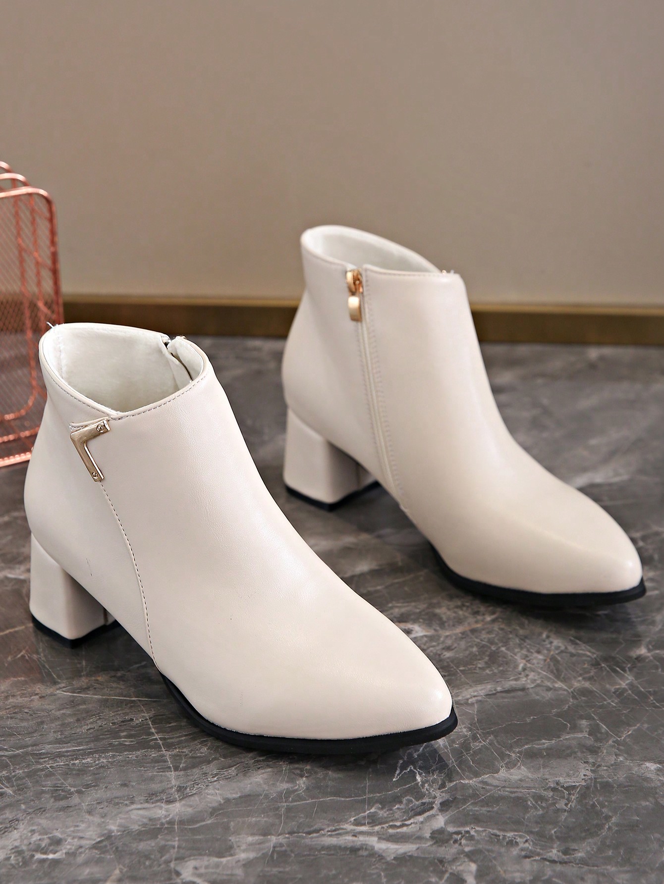 In Beige Women Fashion Boots