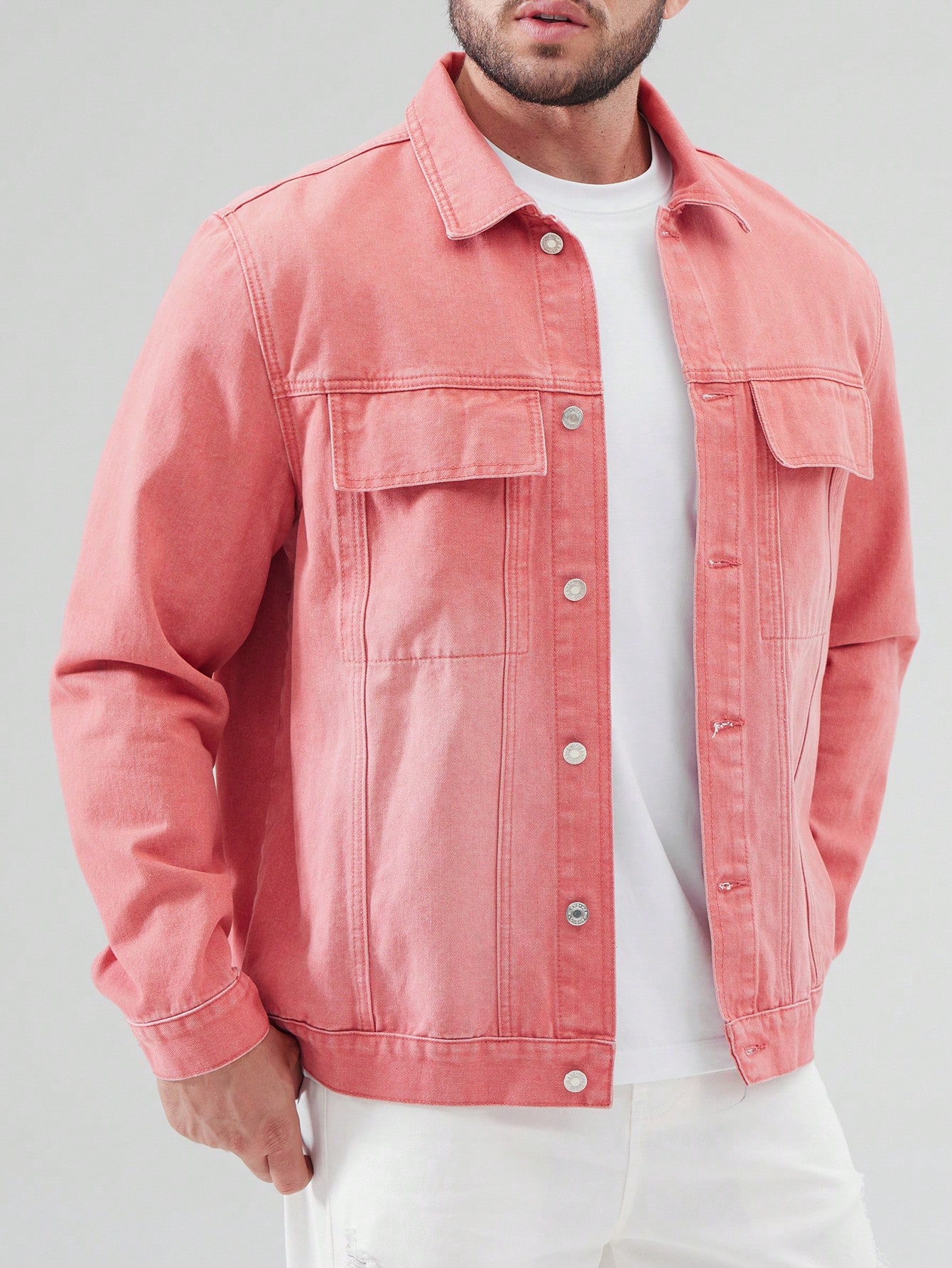 Men Plus Size Denim Jackets