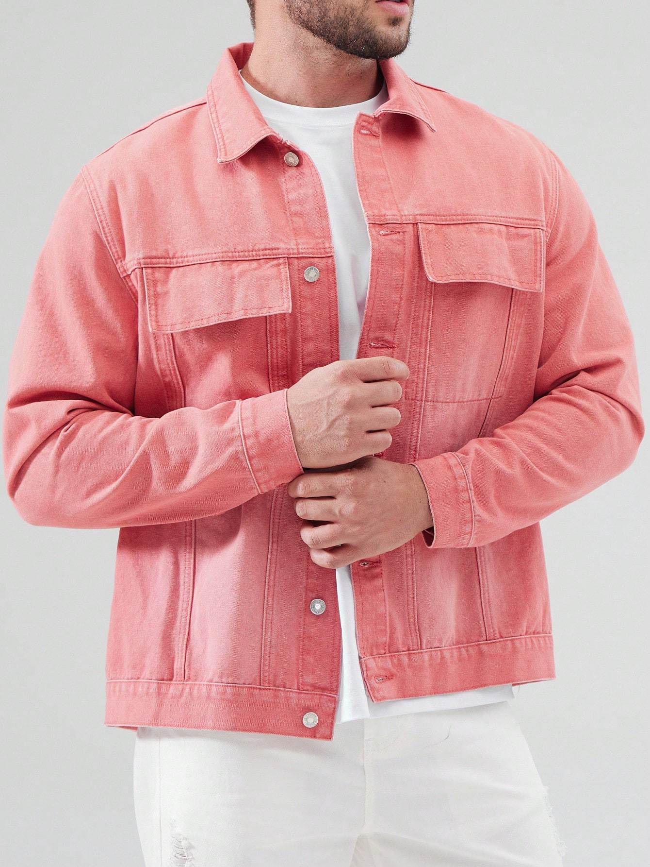 Men Plus Size Denim Jackets