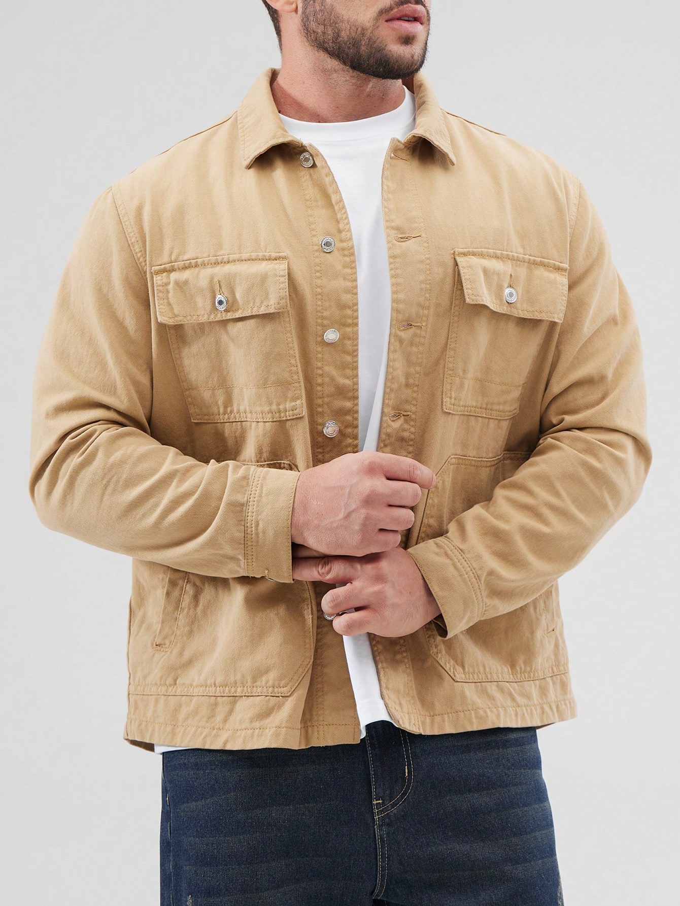 Men Plus Size Denim Jackets