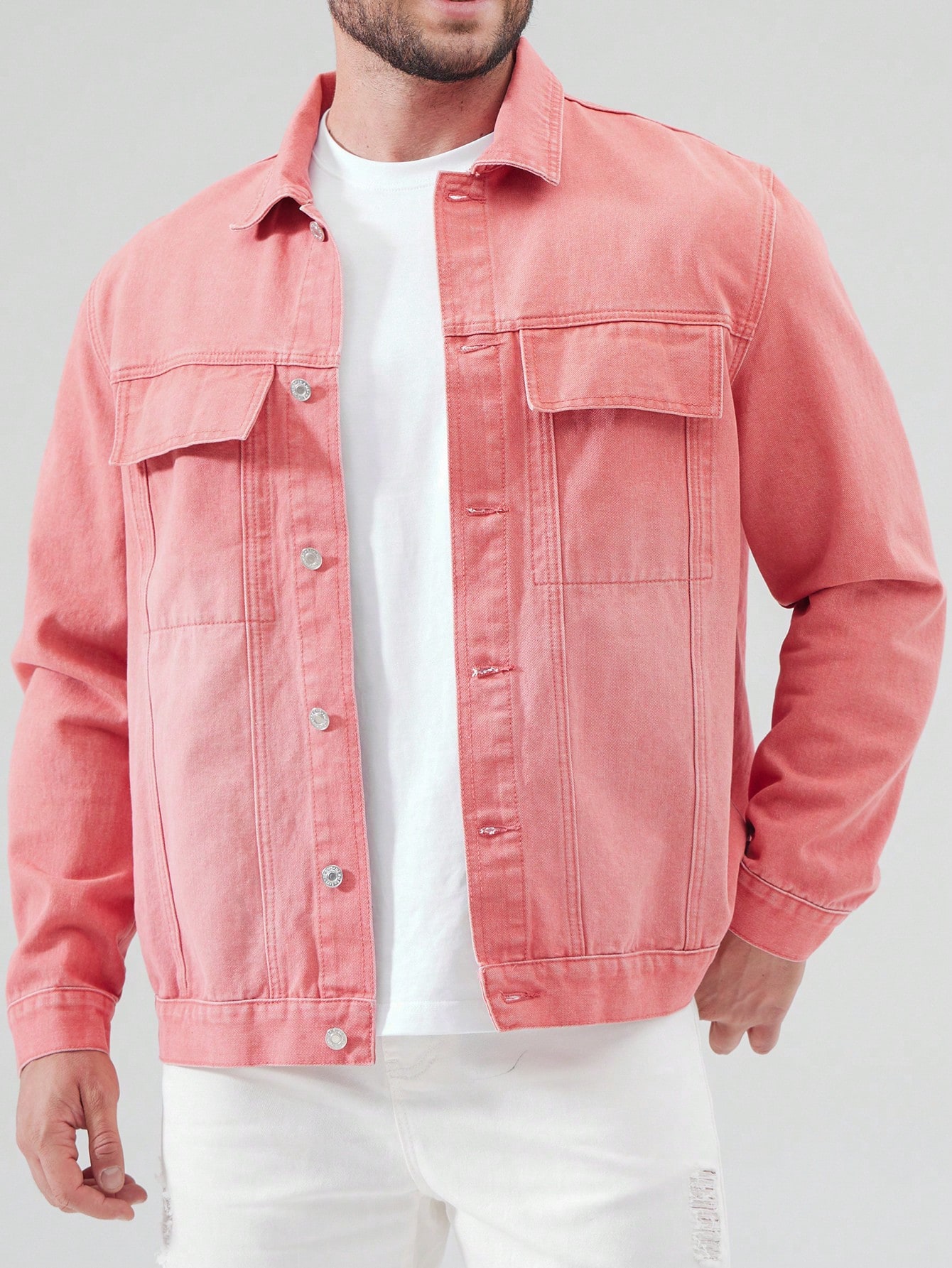 Men Plus Size Denim Jackets