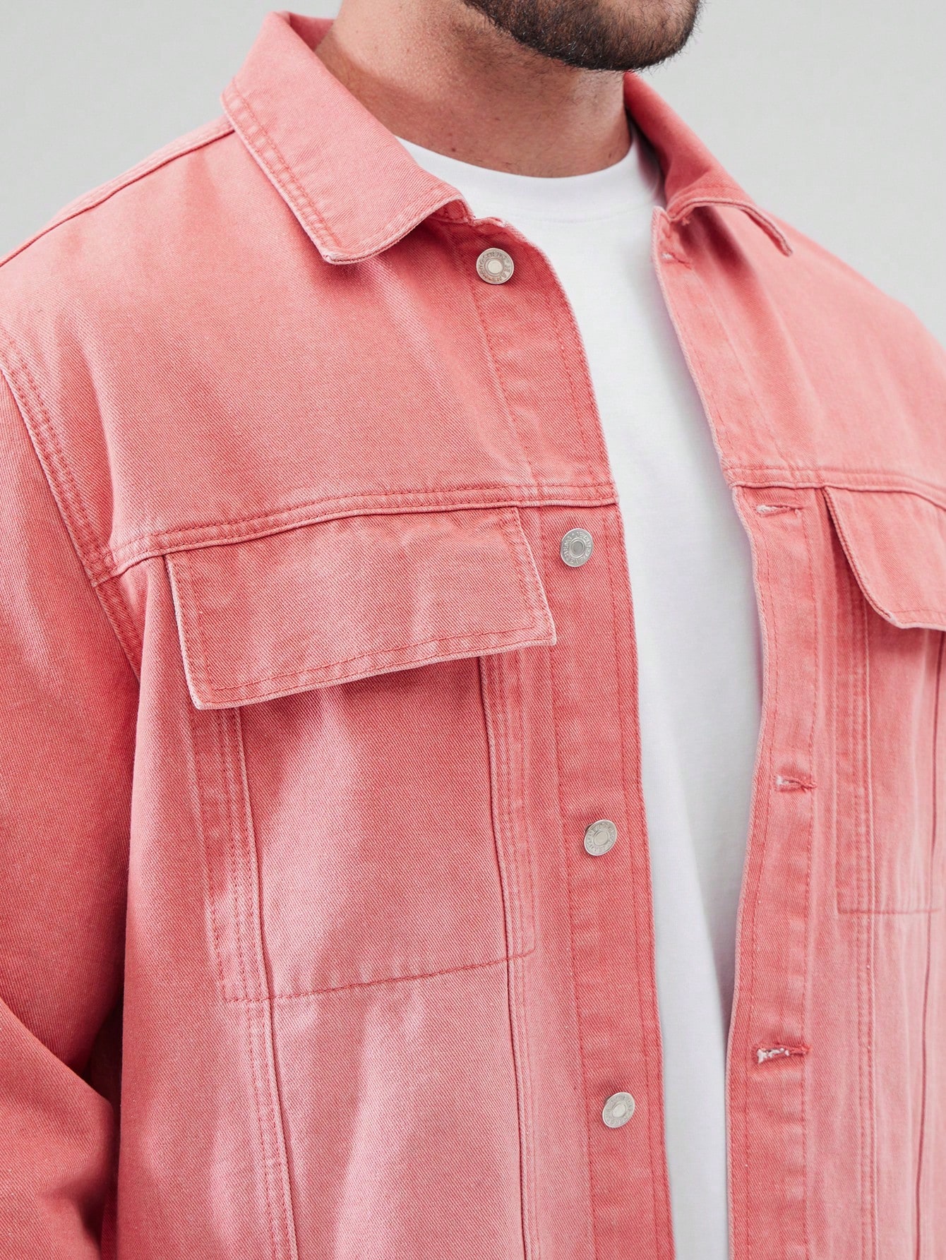 Men Plus Size Denim Jackets