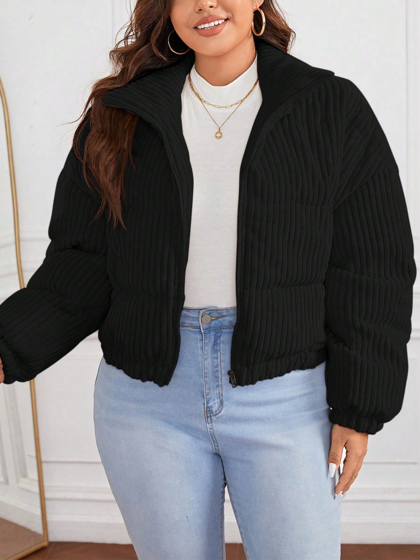 In Casual Plus Size Winter Coats