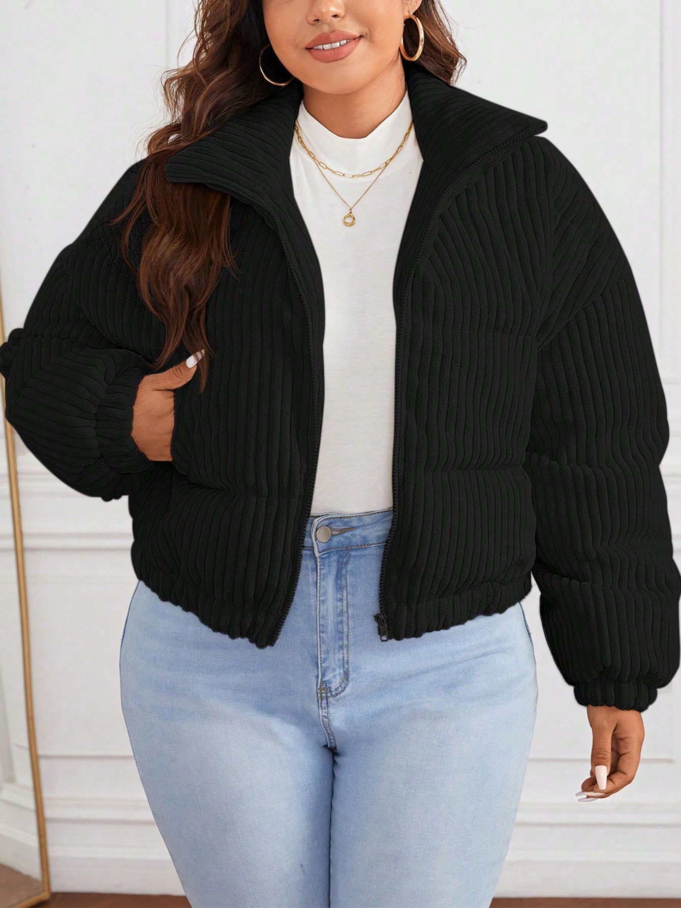 In Casual Plus Size Winter Coats