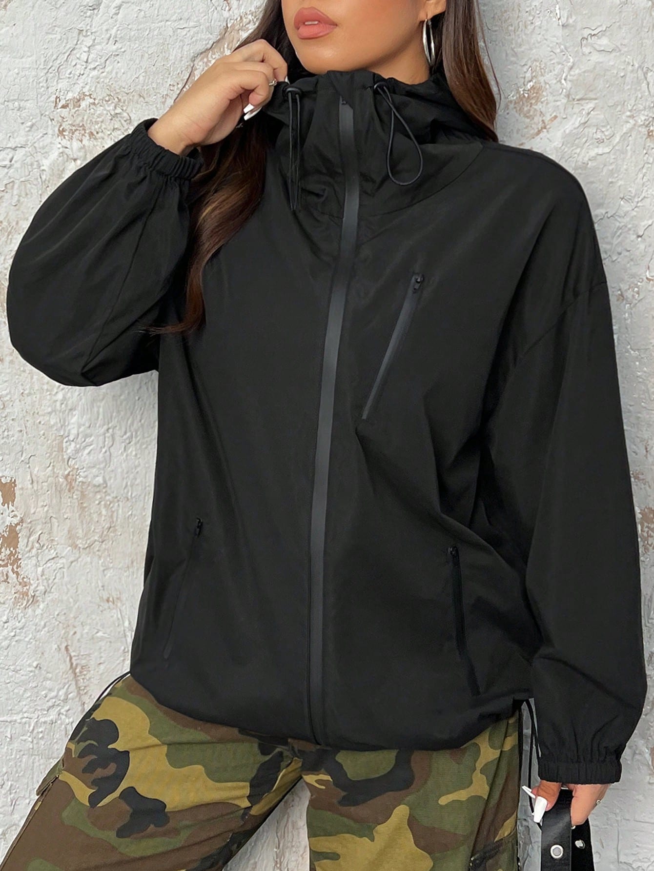 In Black Plus Size Jackets