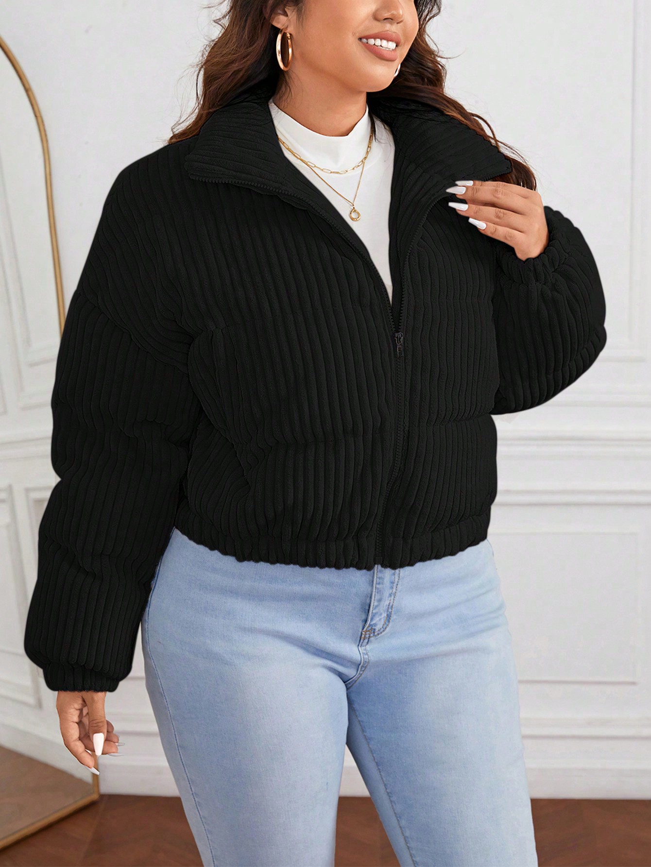 In Casual Plus Size Winter Coats