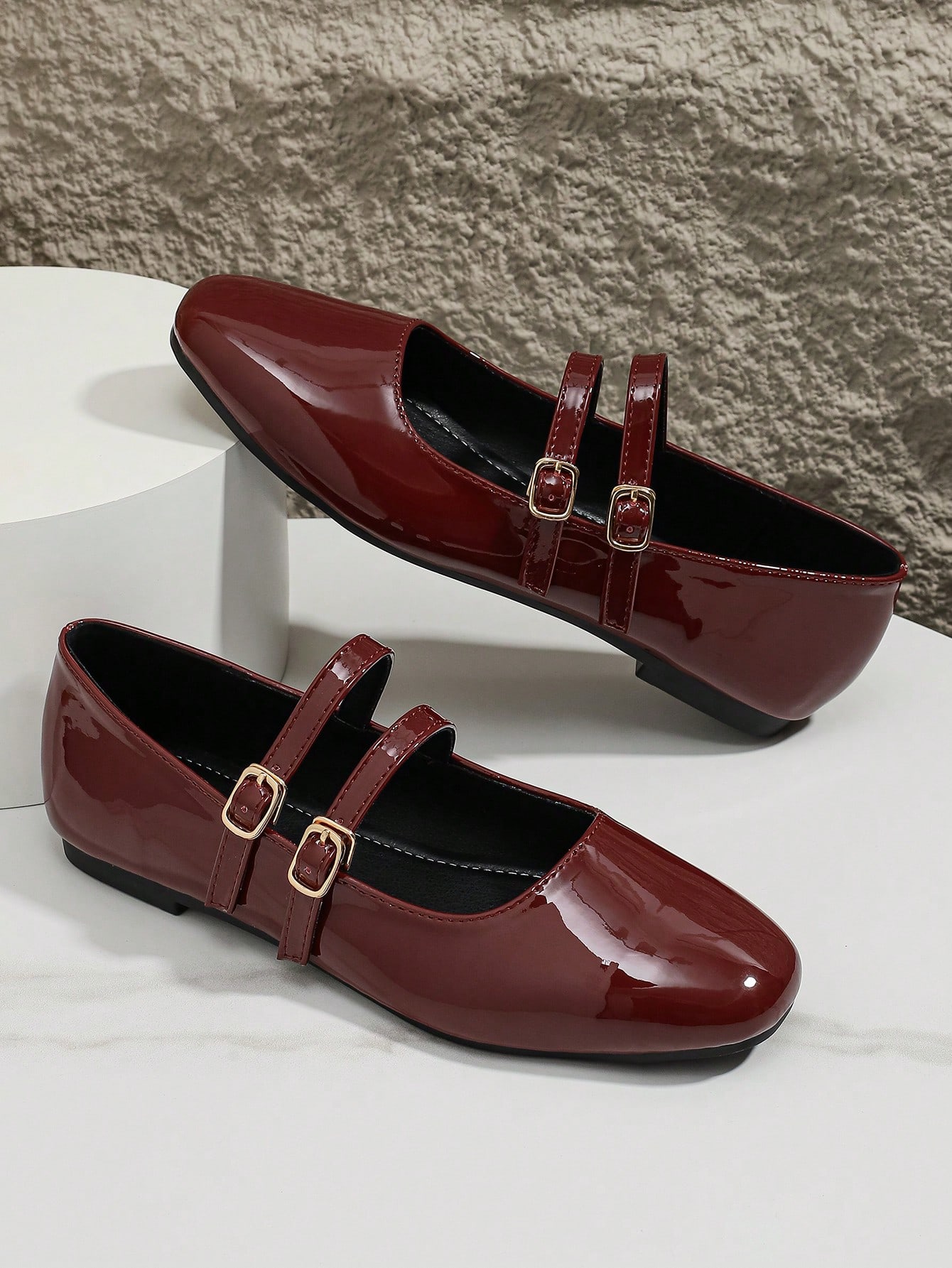 In Burgundy Women Shoes