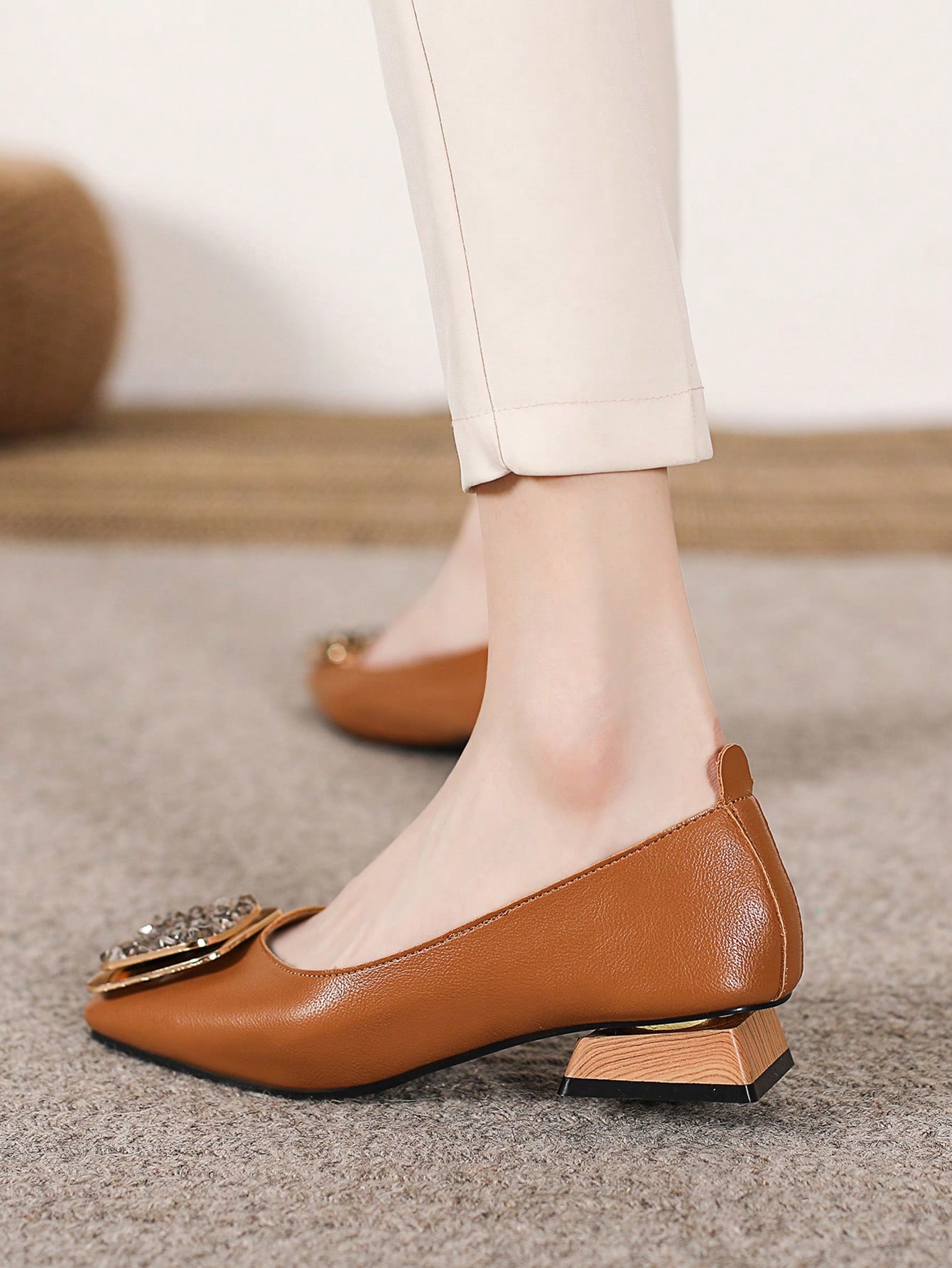 In Brown Women Flats