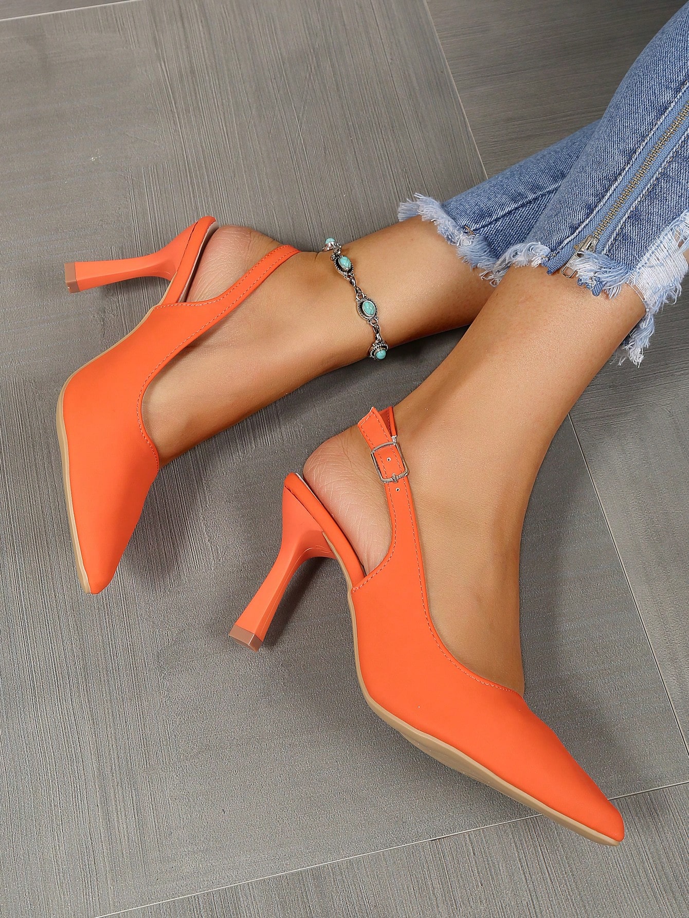 In Orange Women Pumps