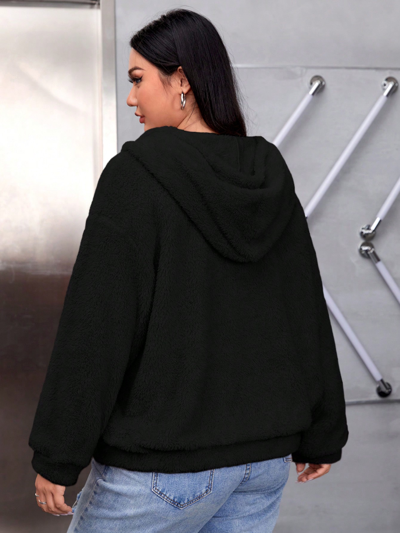 In Black Plus Size Jackets