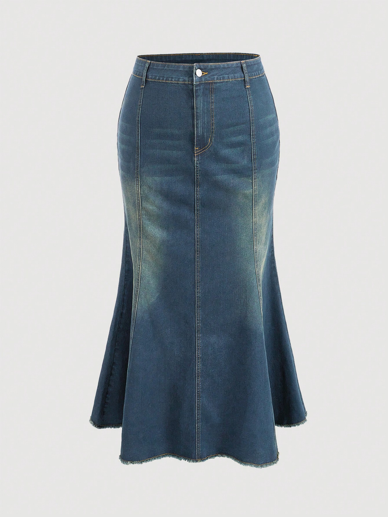 Plus Size Denim Skirts