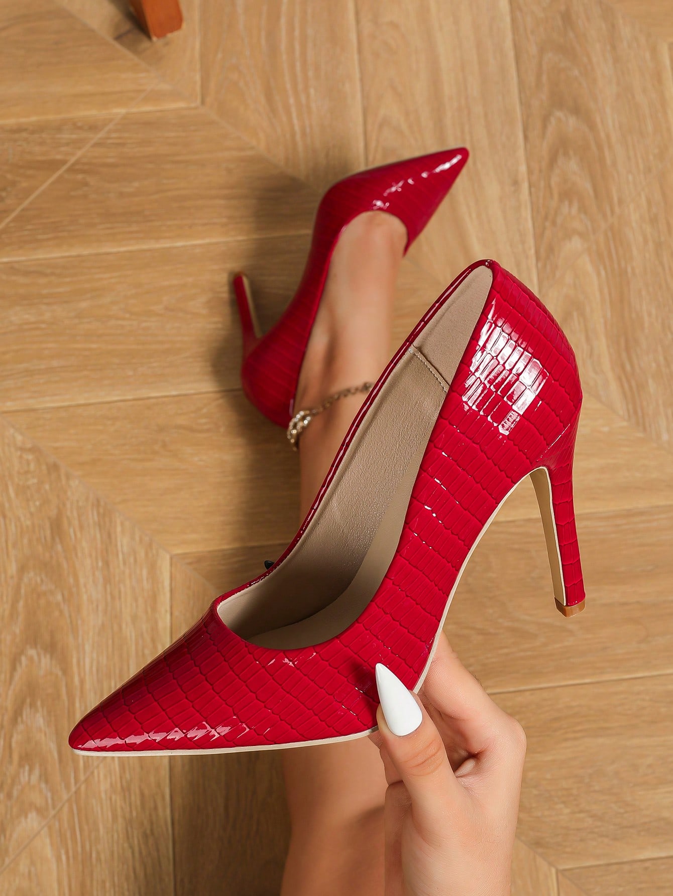 In Red Women Pumps