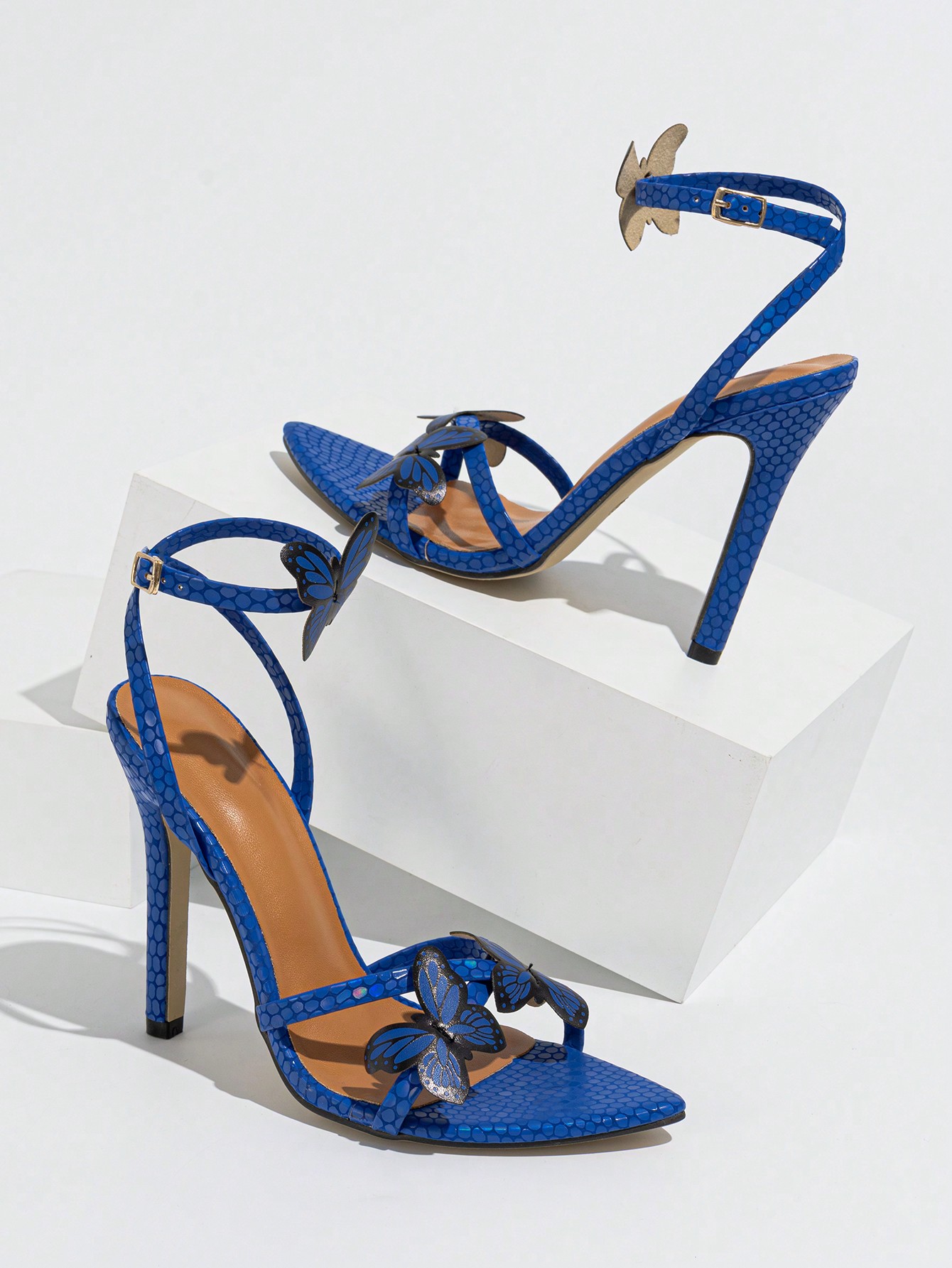 In Blue Women Heeled Sandals