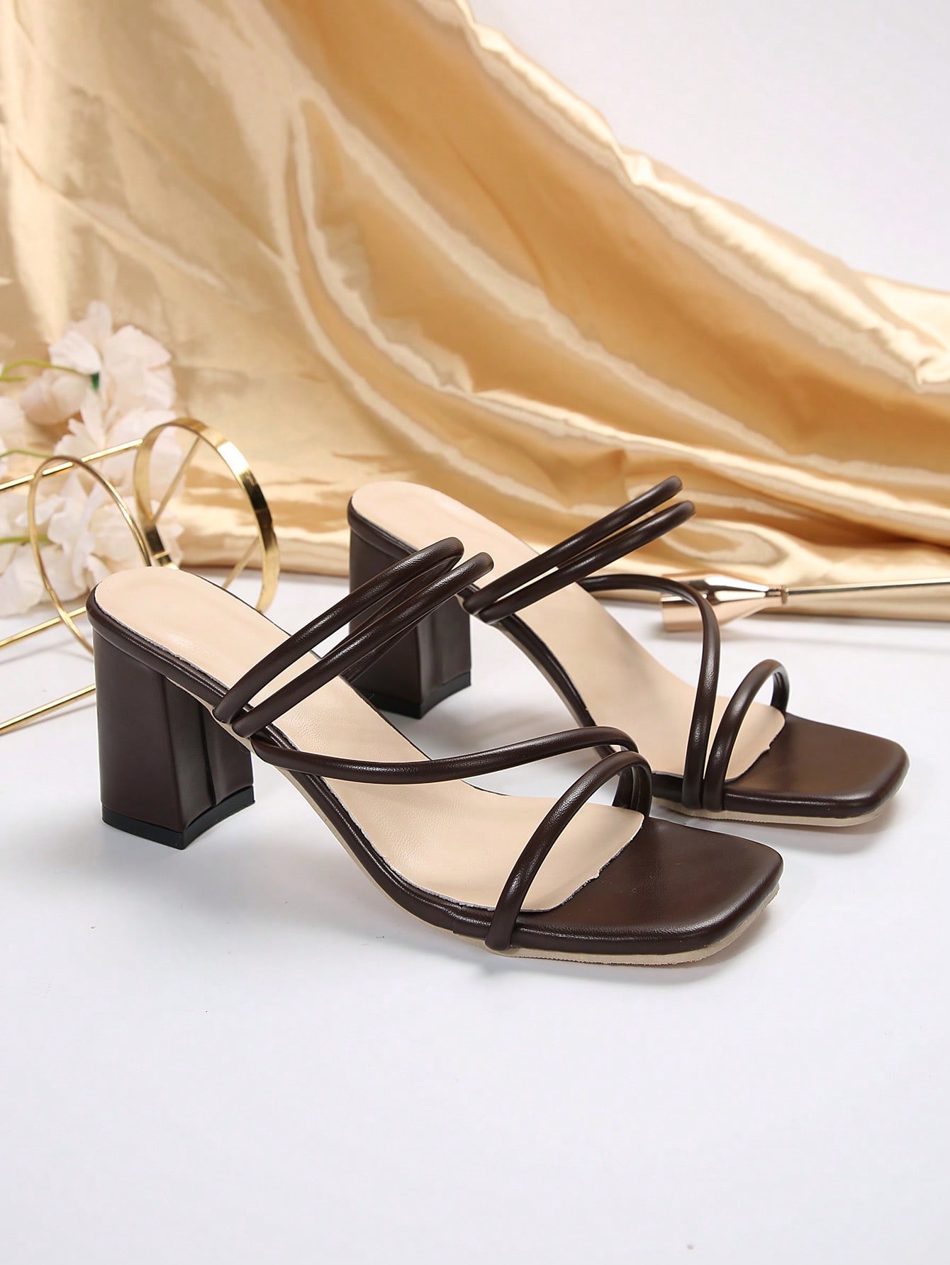 Mid Heel Women Heeled Sandals