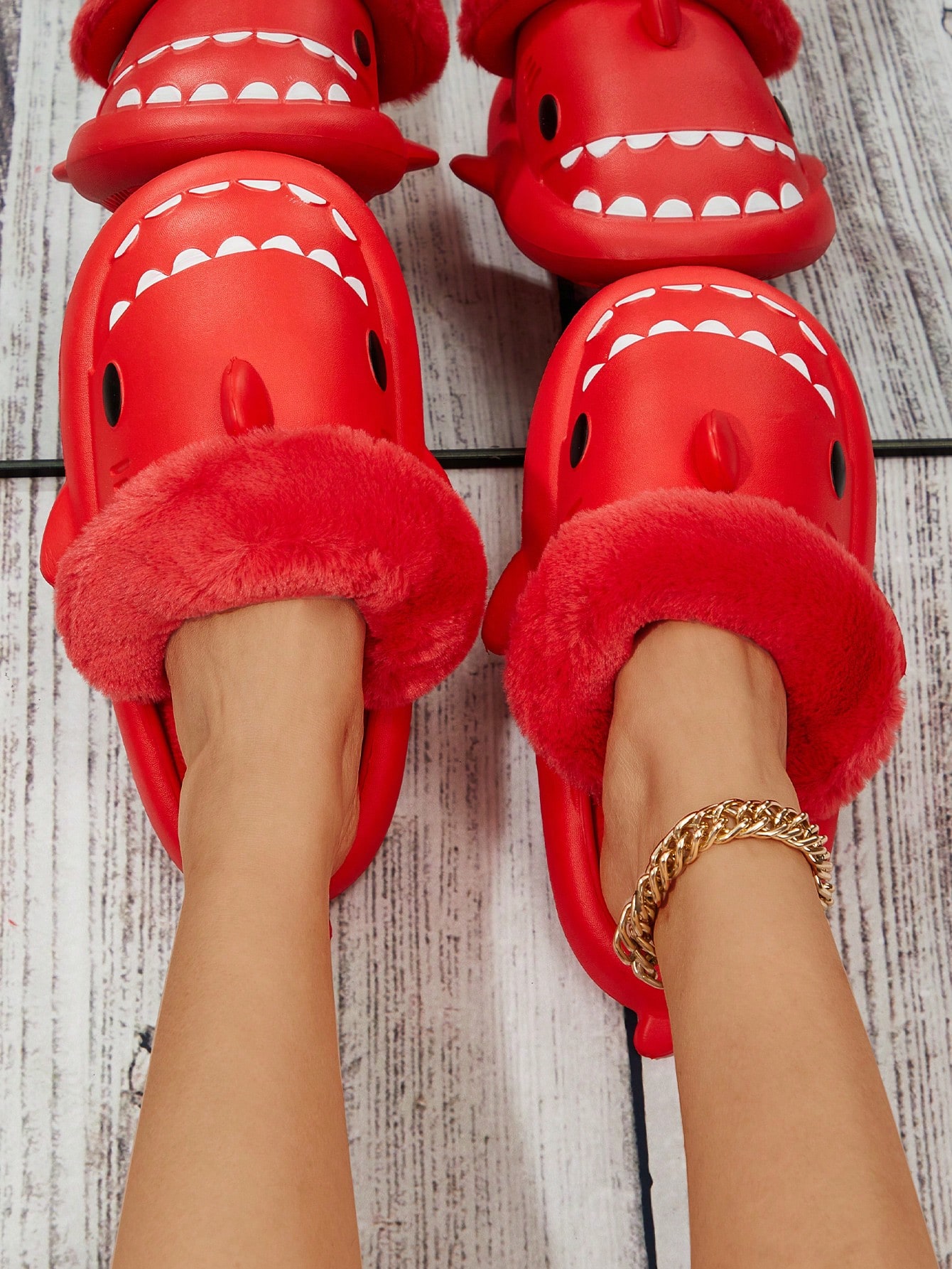 In Red Women Home Slippers