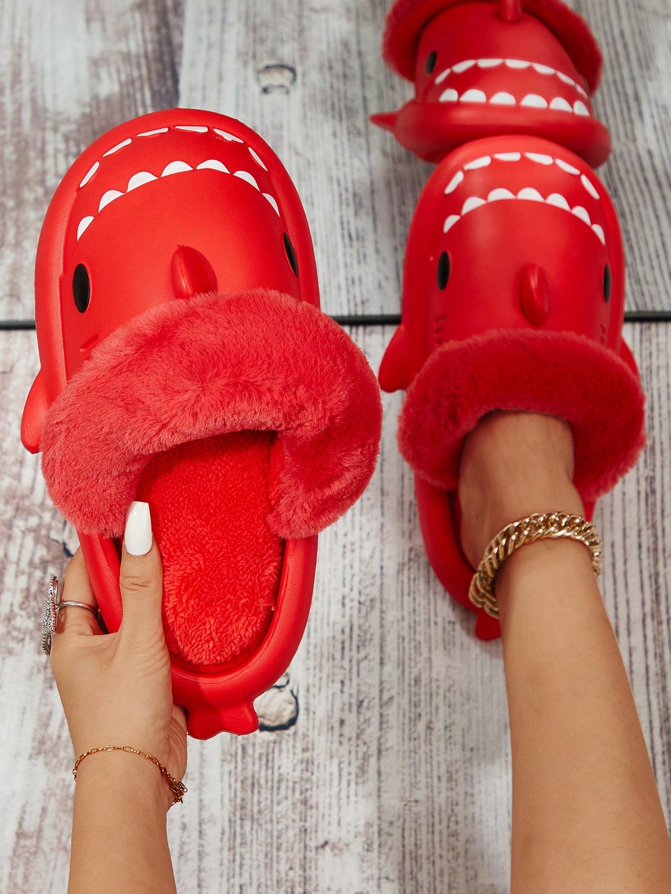 In Red Women Home Slippers