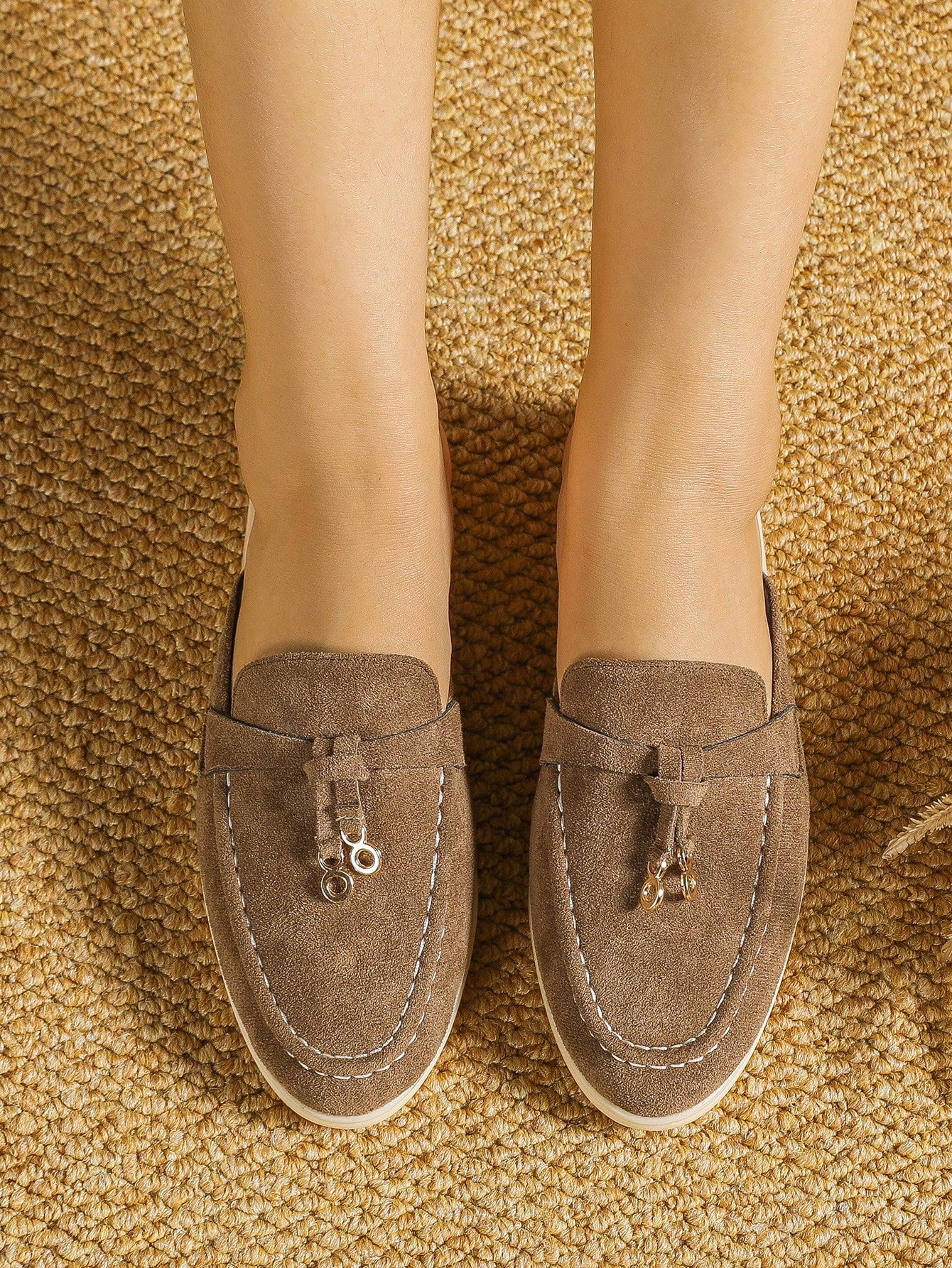 In Coffee Brown Women Flats