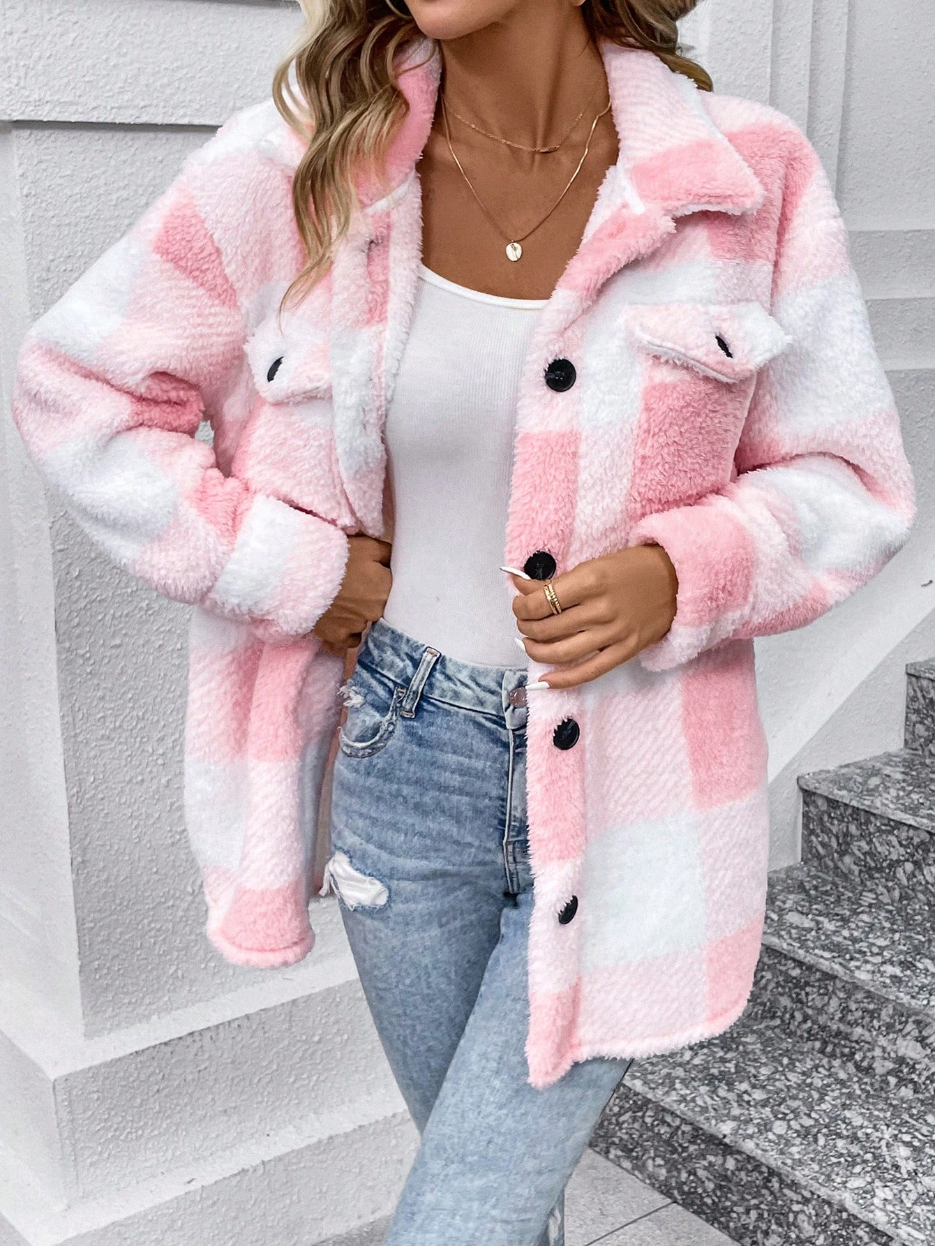 In Pink Women Coats