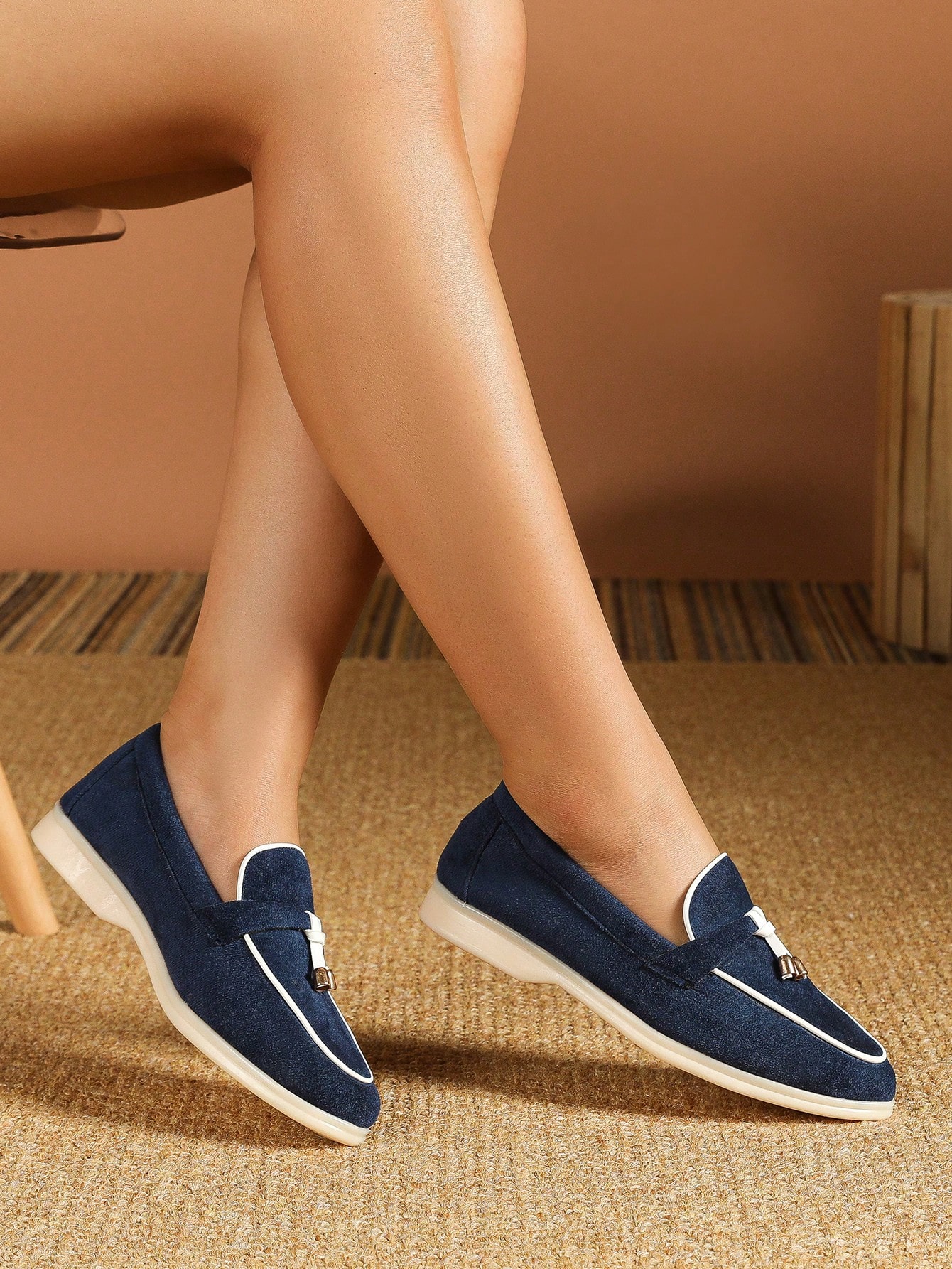 In Royal Blue Women Flats