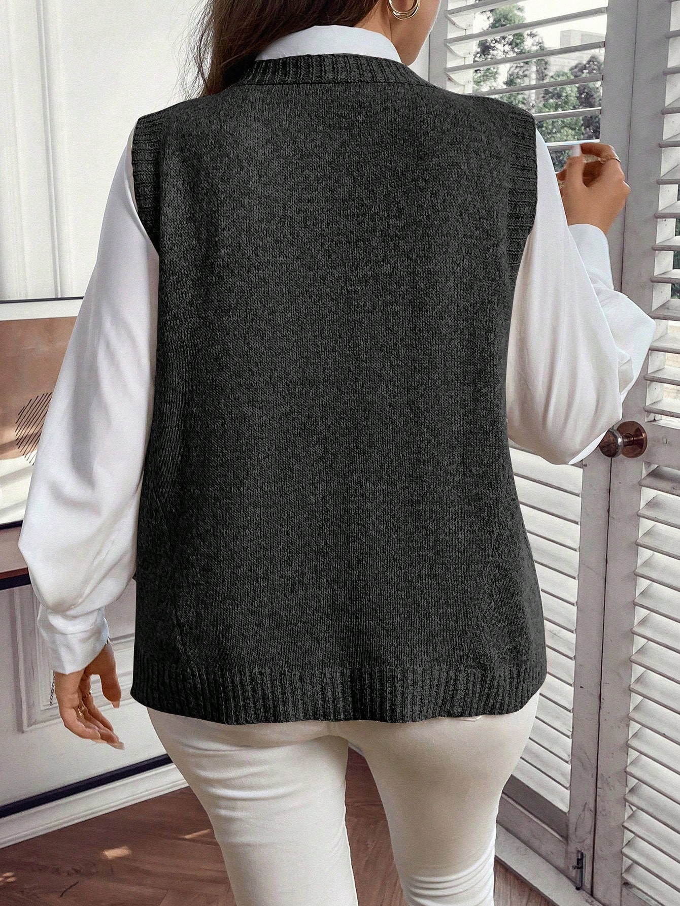 In Casual Plus Size Sweater Vests