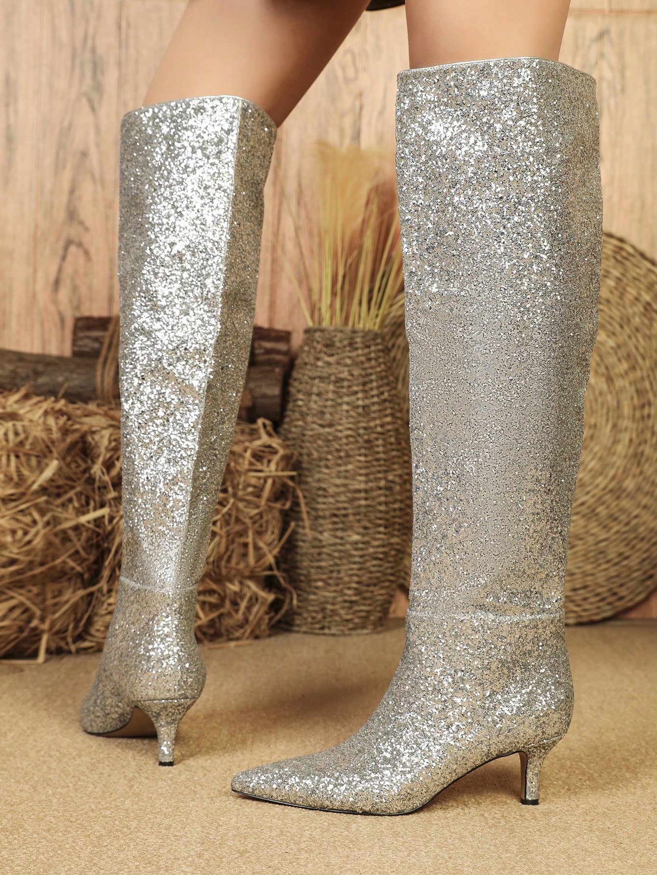 In Silver Women Ankle Boots & Booties