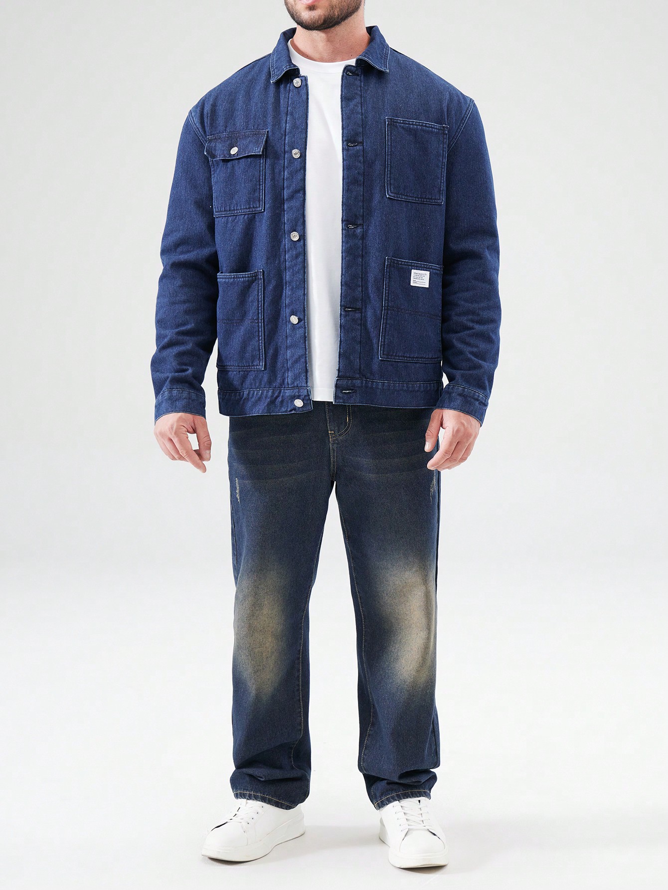 Men Plus Size Denim Jackets