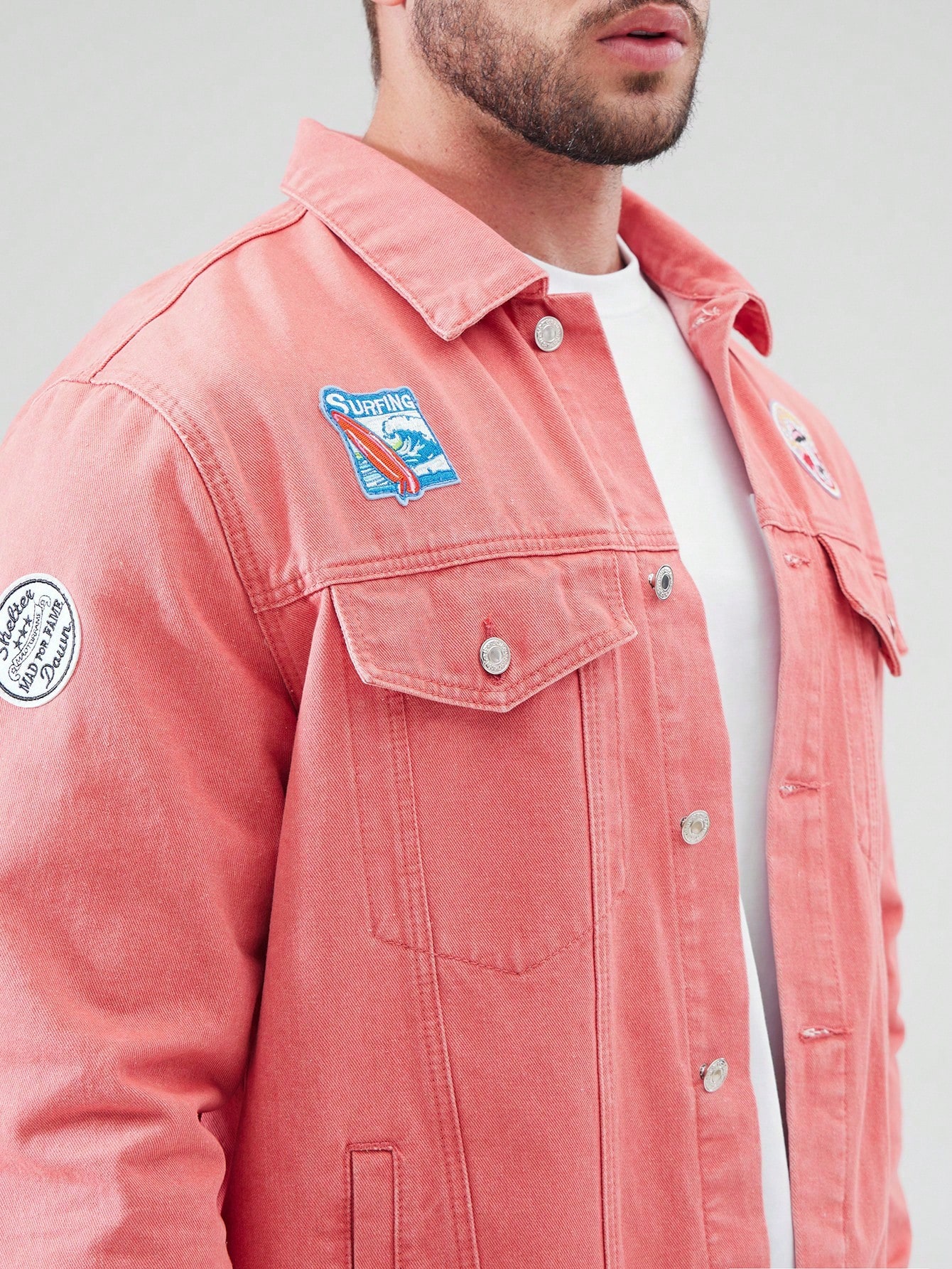 Men Plus Size Denim Jackets