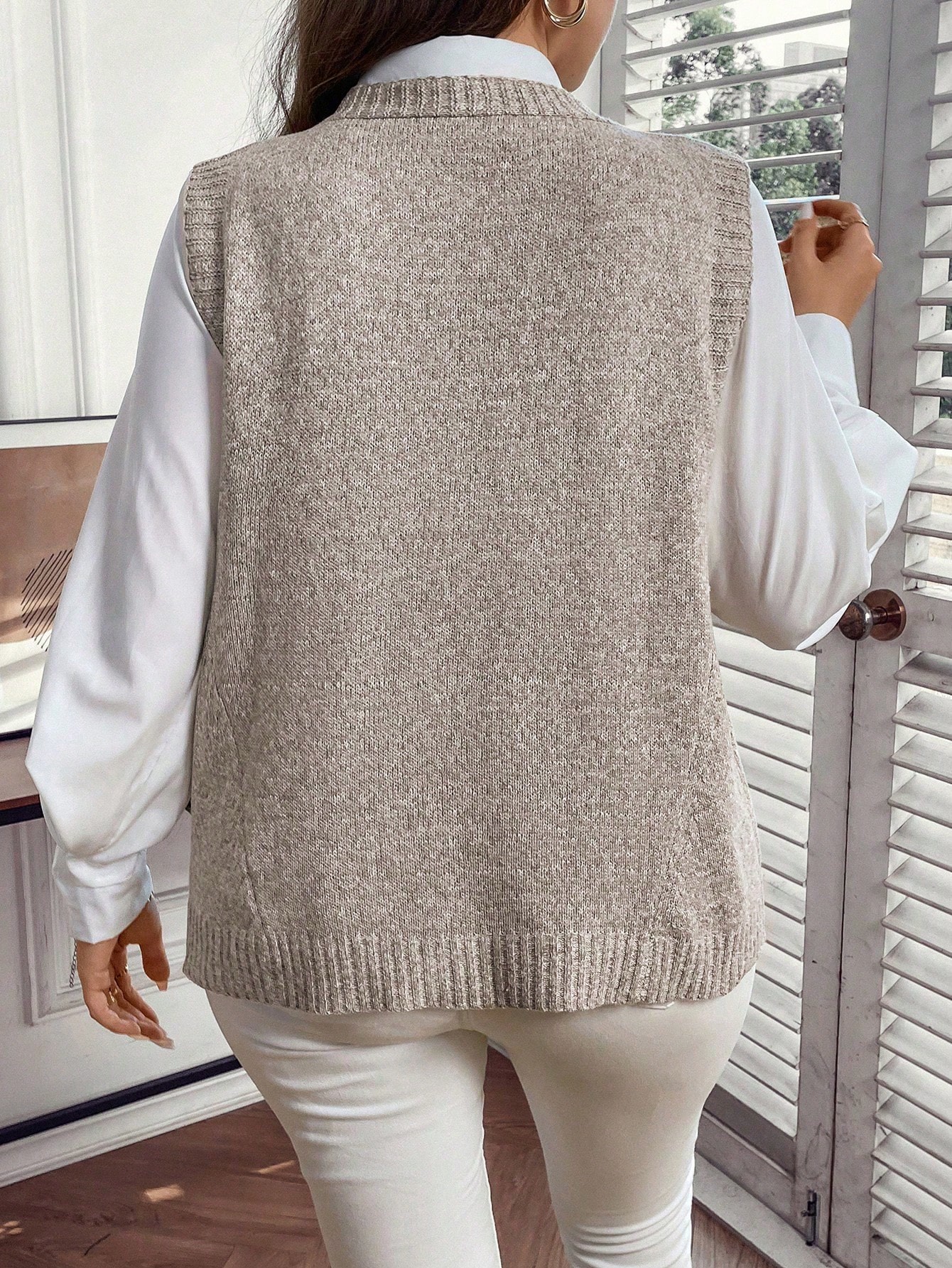 In Casual Plus Size Sweater Vests