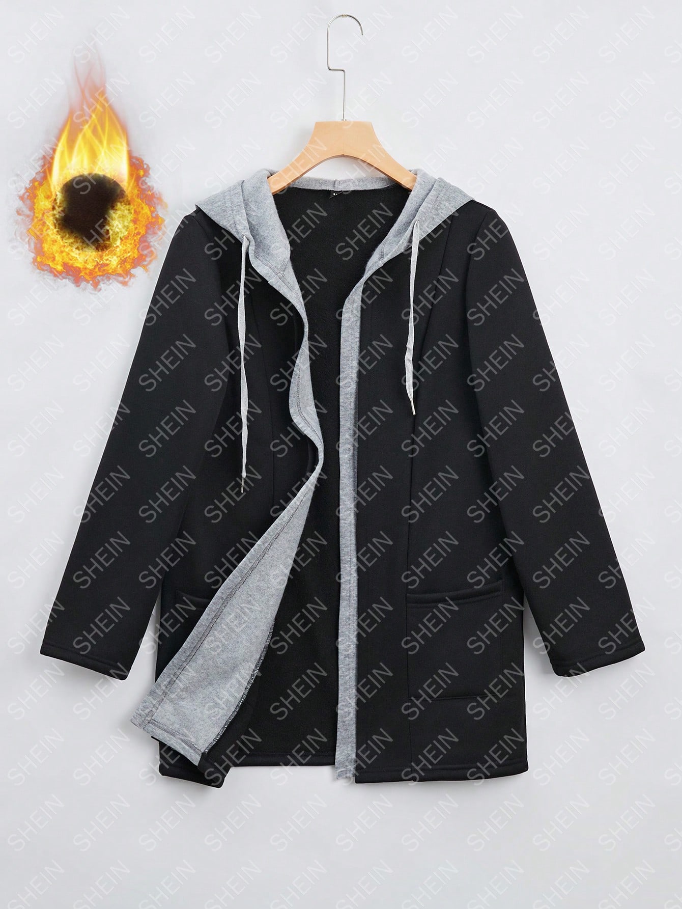 In Long Sleeve Women Coats