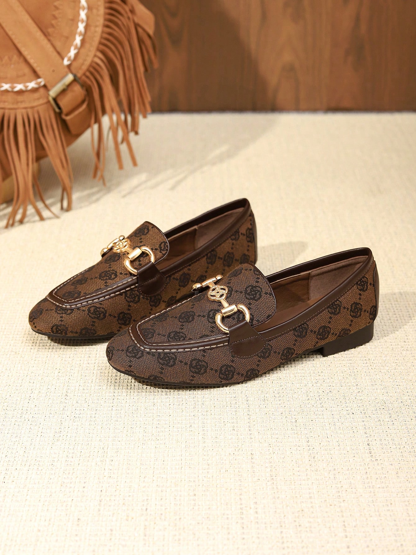 In Coffee Brown Women Flats