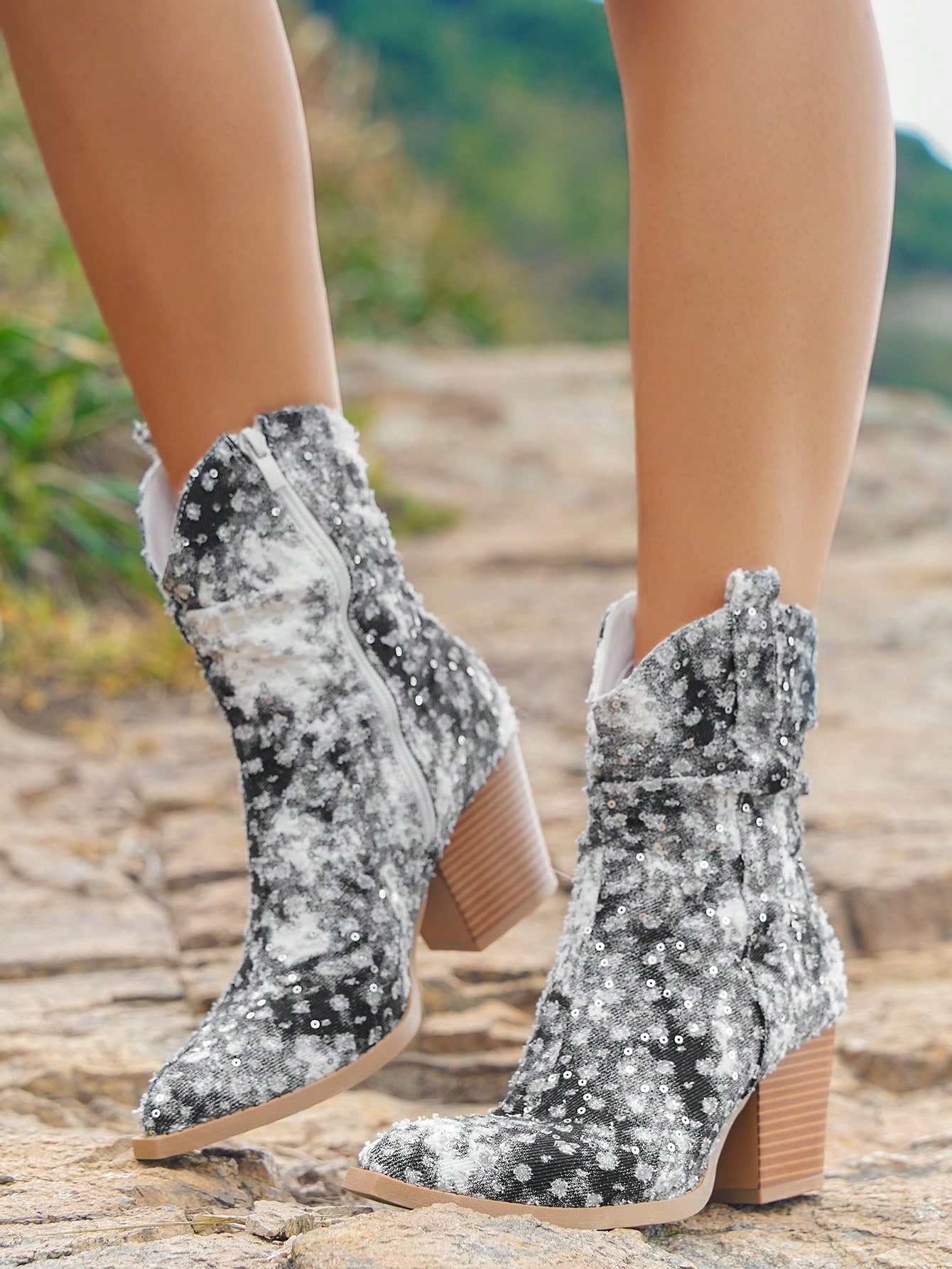 In Black and White Women Ankle Boots & Booties