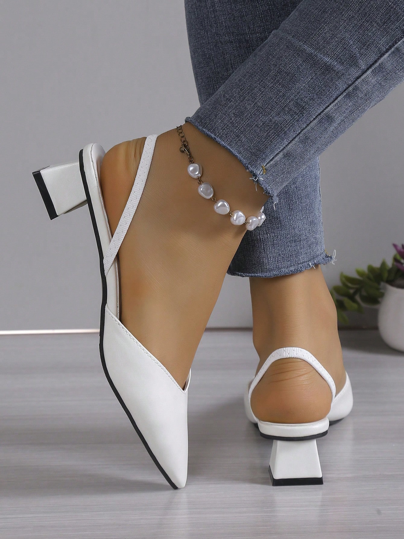 In White Women Pumps