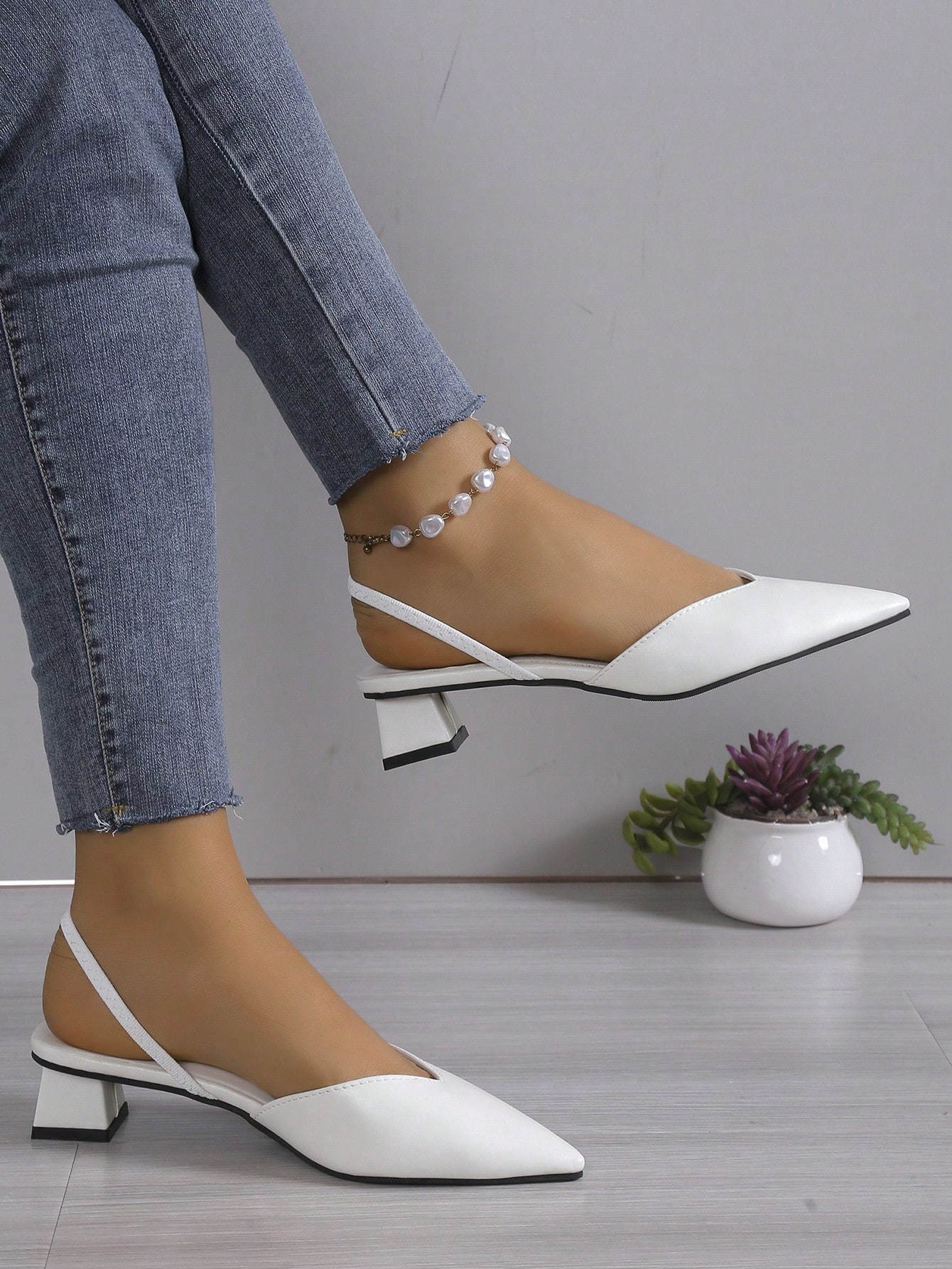 In White Women Pumps