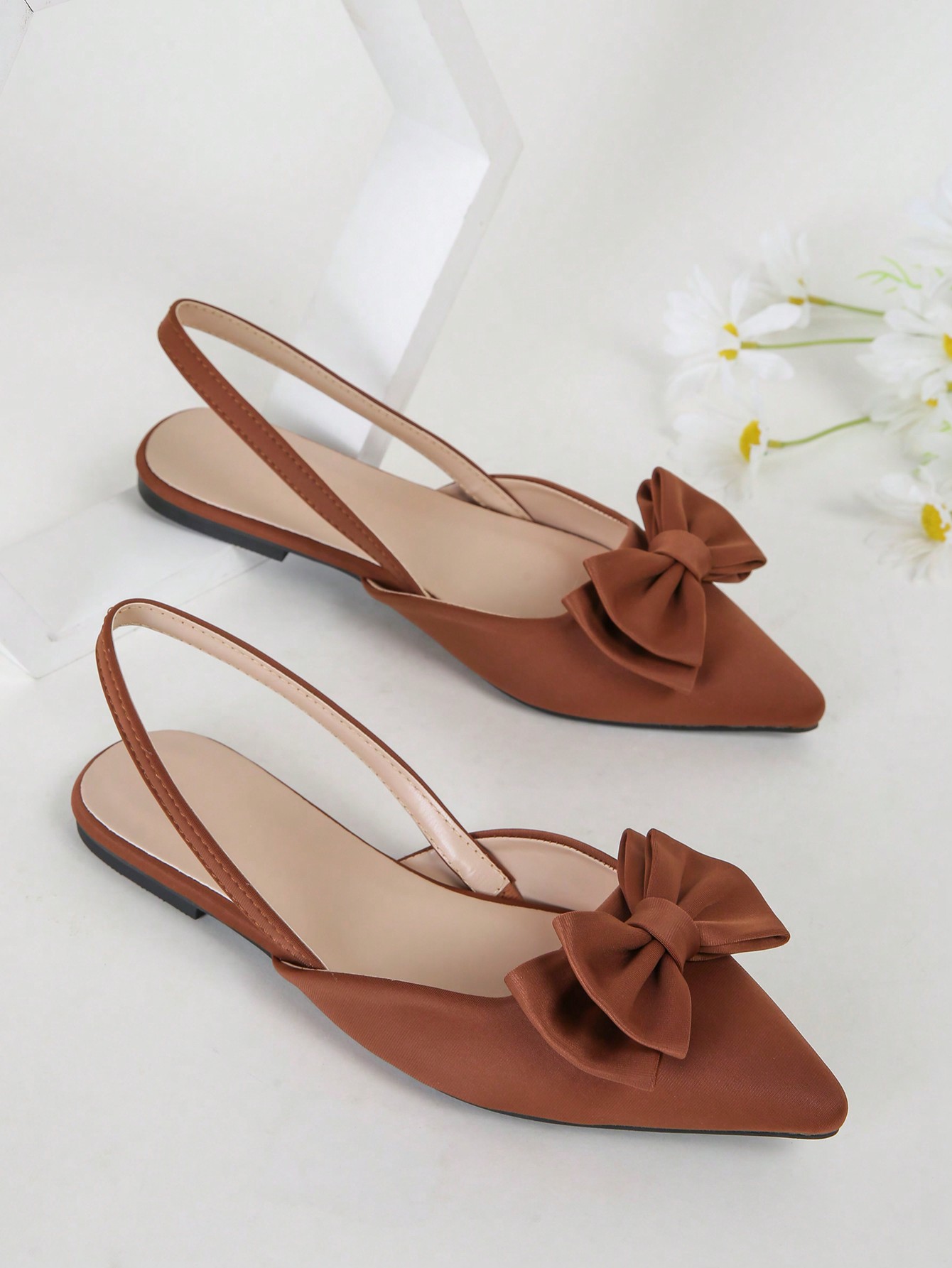 In Brown Women Flats