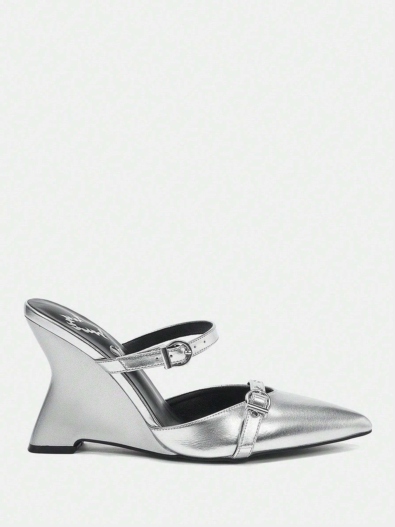 In Silver Women Wedges & Flatform