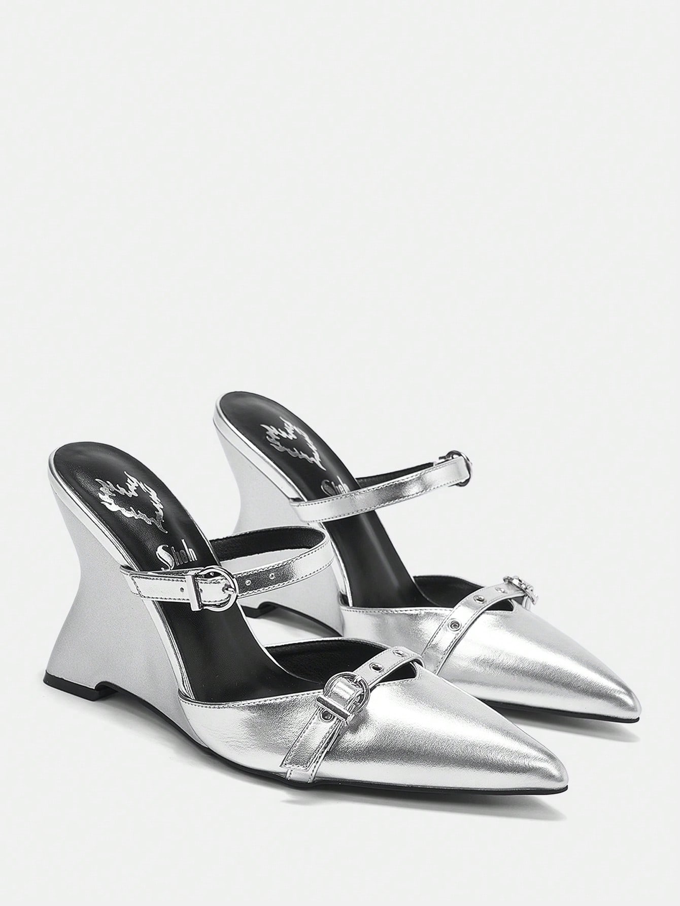 In Silver Women Wedges & Flatform