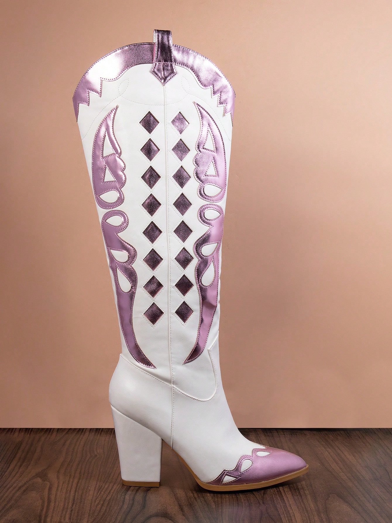 In Pink Women Knee-High Boots