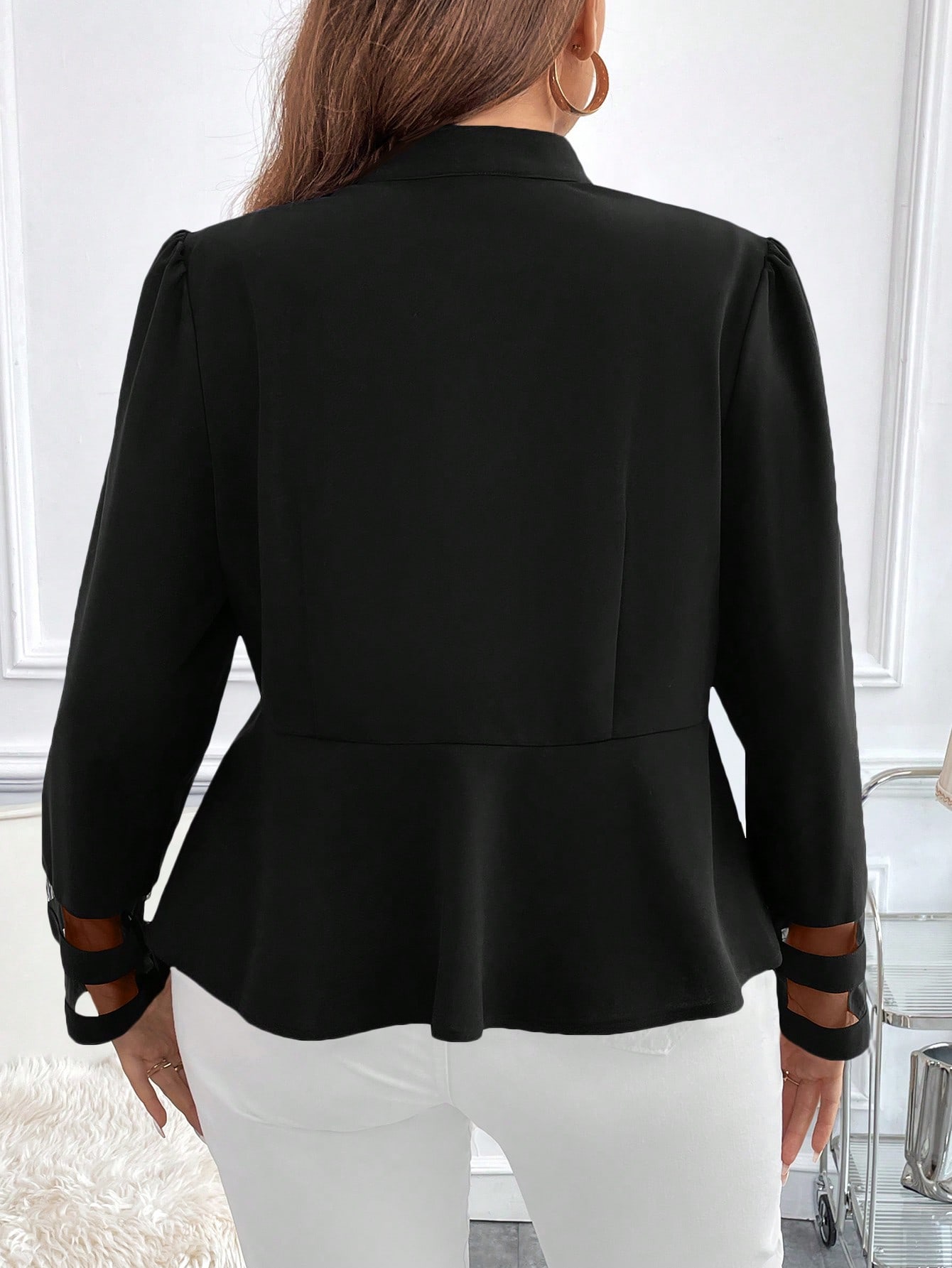 In Black Plus Size Jackets