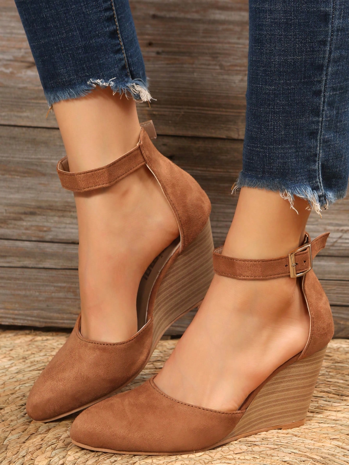 In Brown Women Wedges & Flatform