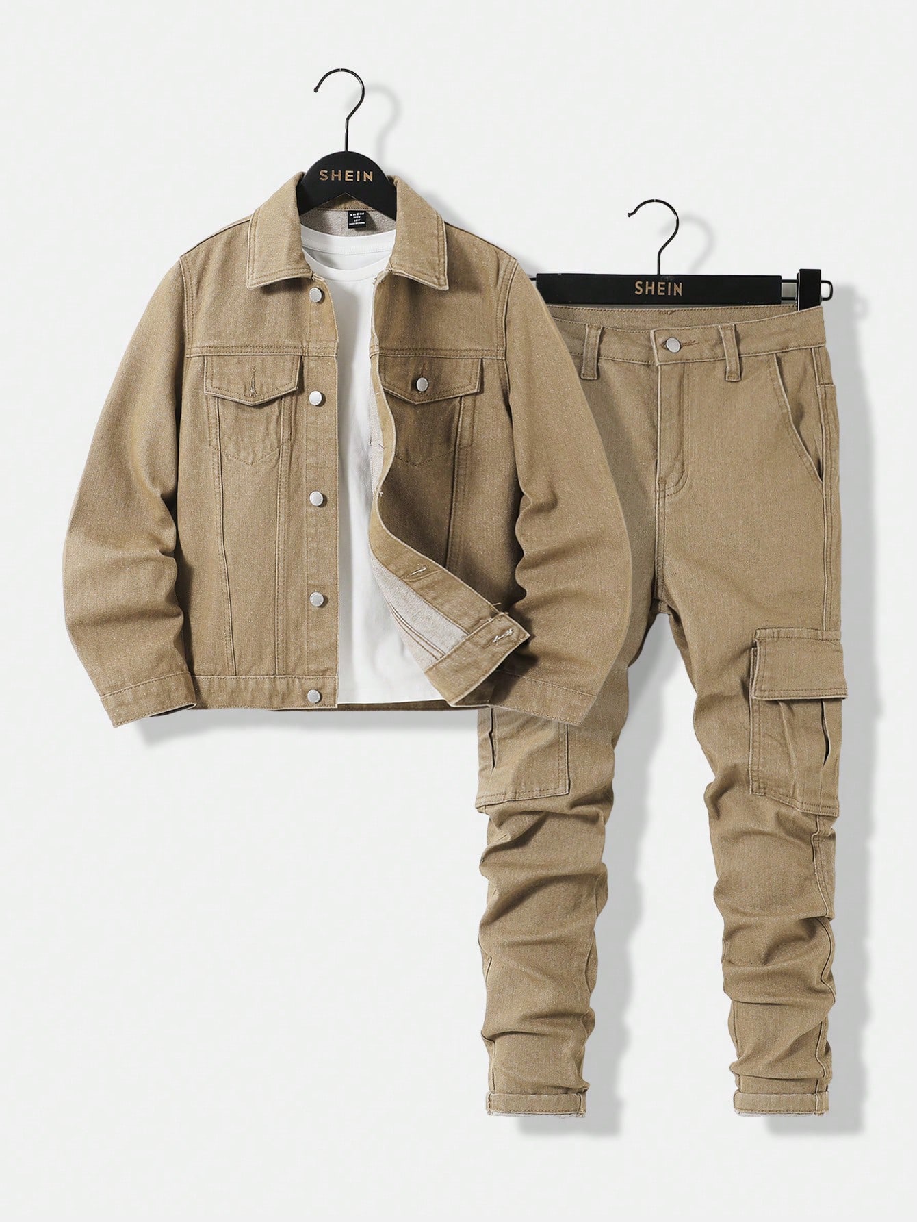 Young Boys Denim Two-piece Outfits