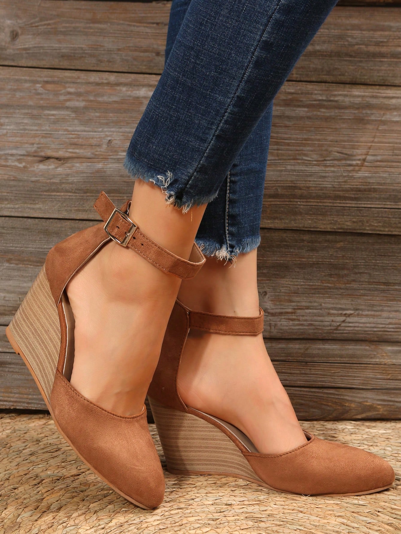 In Brown Women Wedges & Flatform