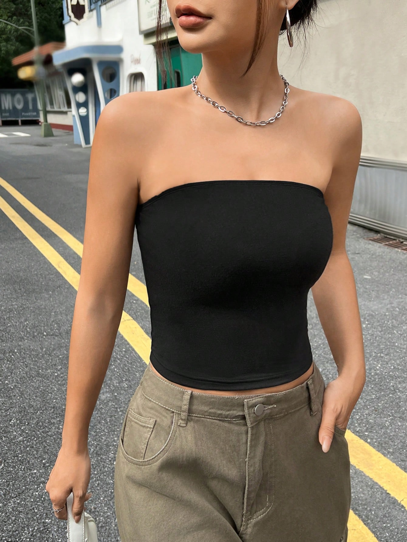 In Black Women Tops