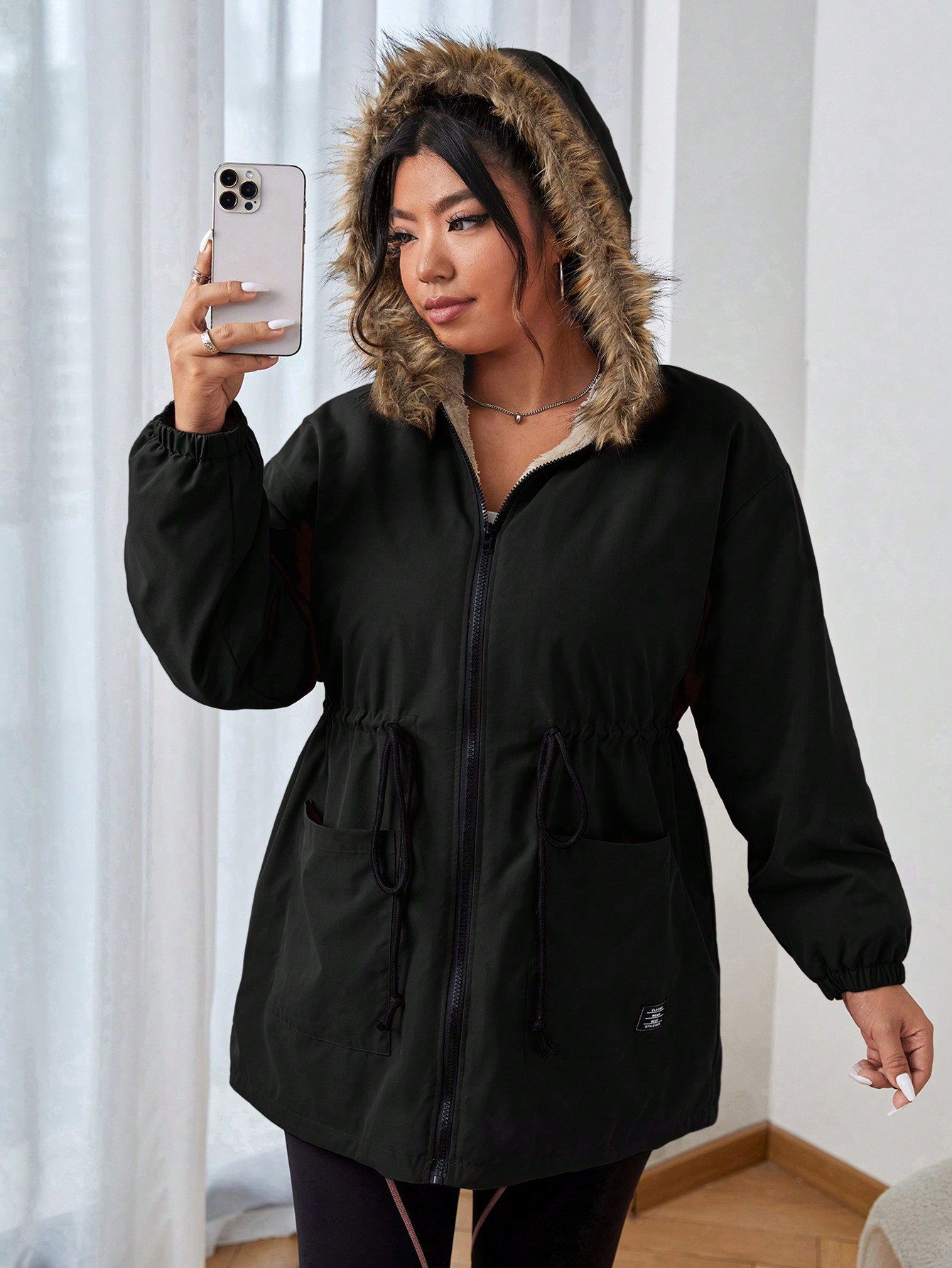 In Casual Plus Size Winter Coats