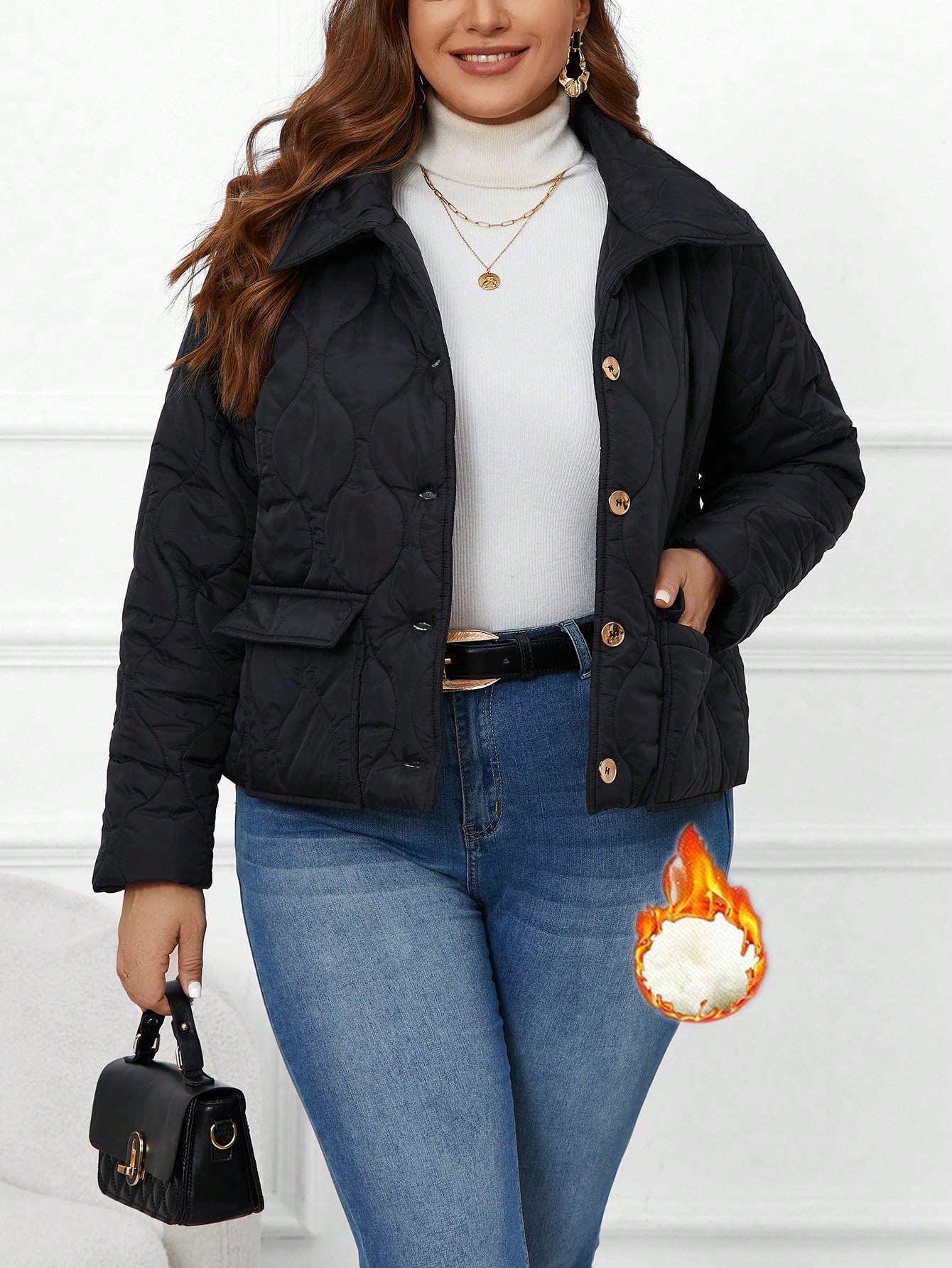 In Casual Plus Size Winter Coats